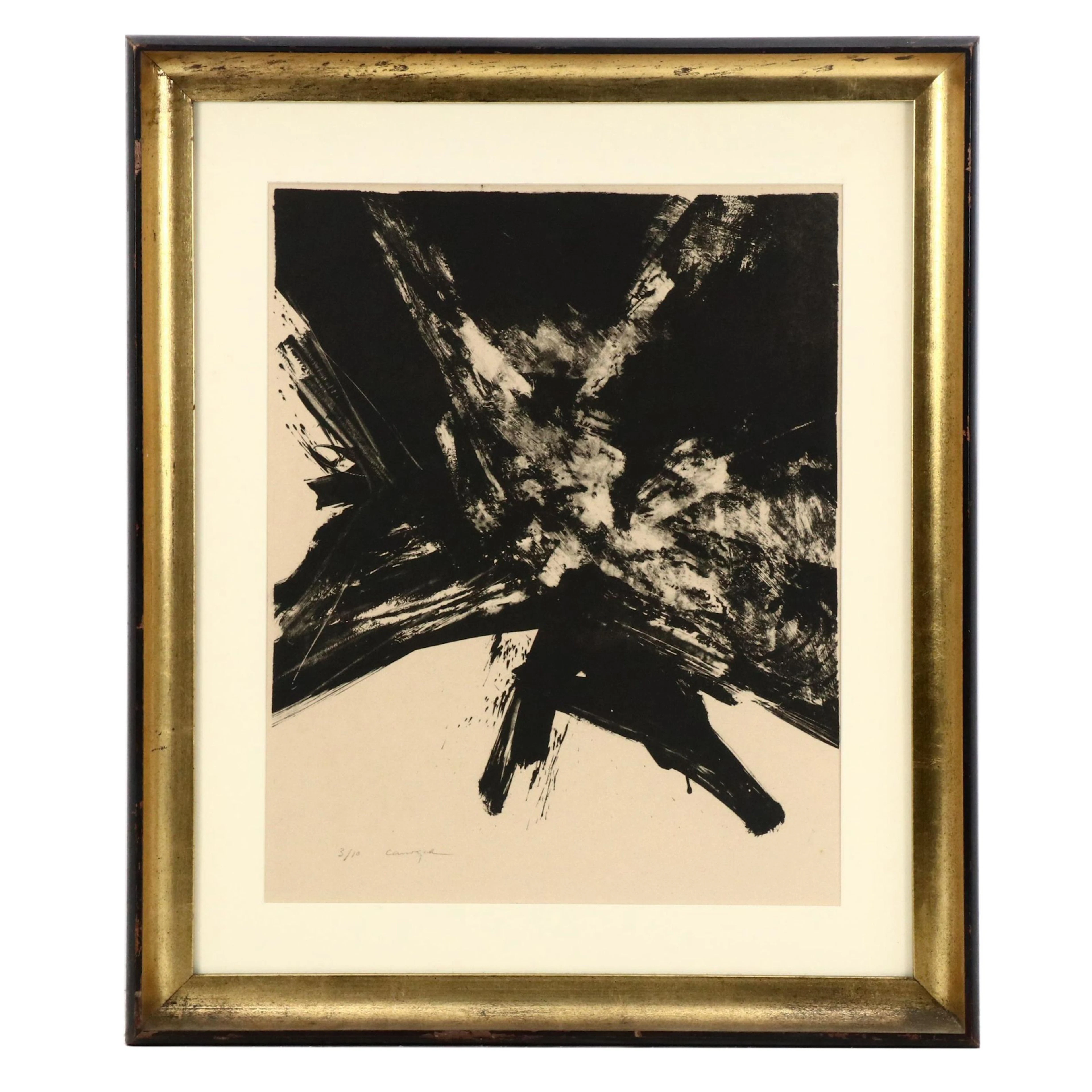 Rafael Canogar Abstract Expressionist Lithograph