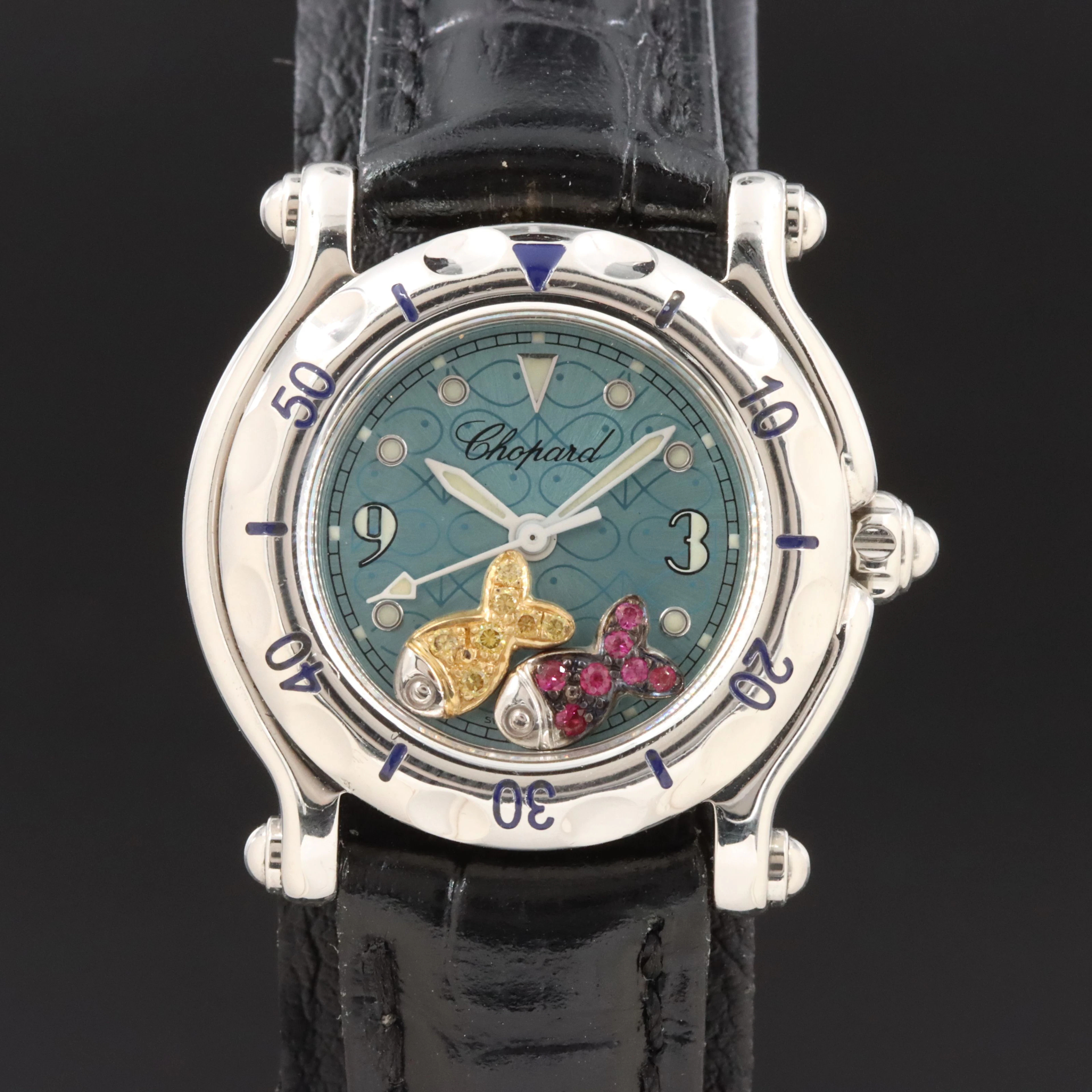 Chopard Happy Sport "Happy Fish" Quartz Watch 27/8923-402