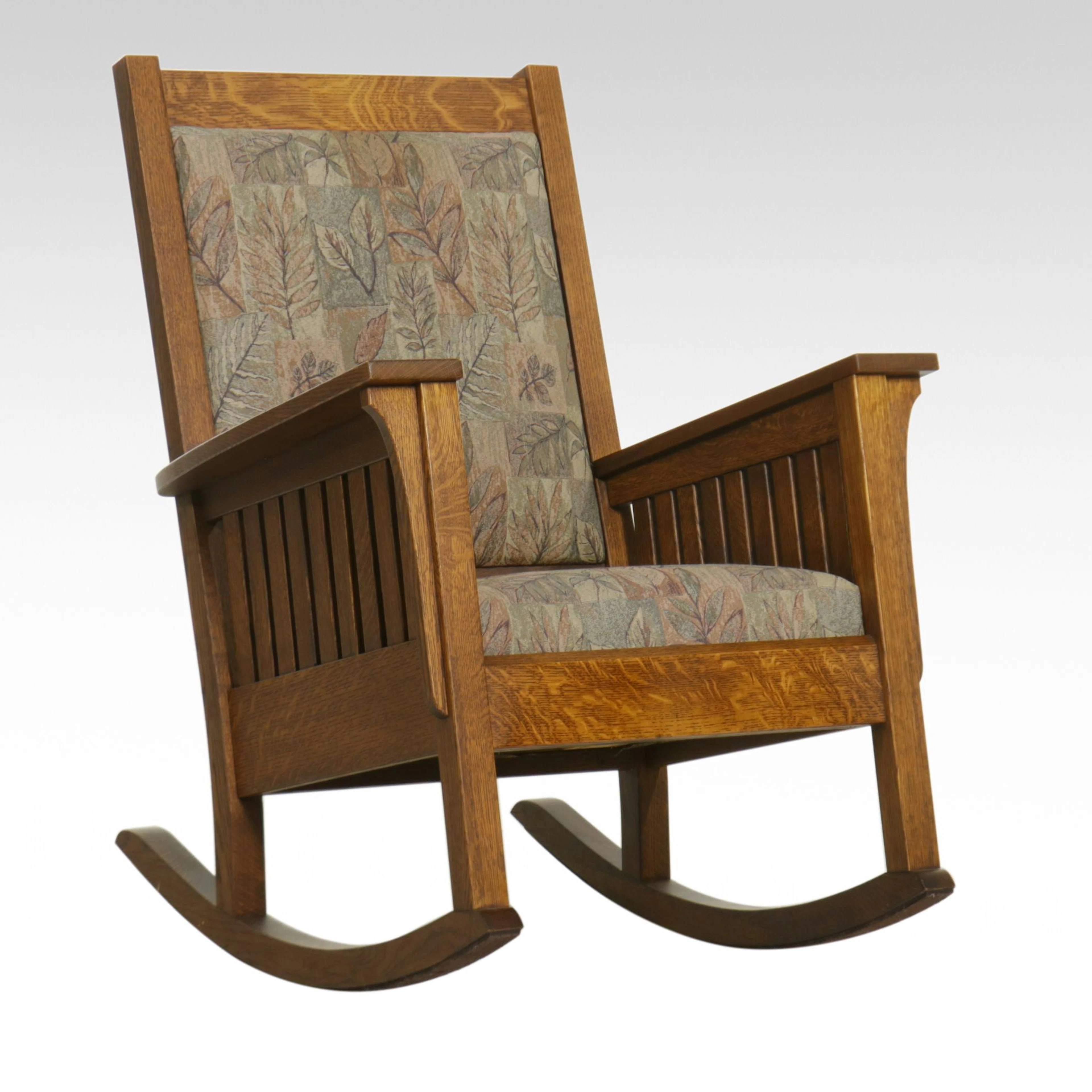 Amish Made Craftsman Style Oak Rocking Chair