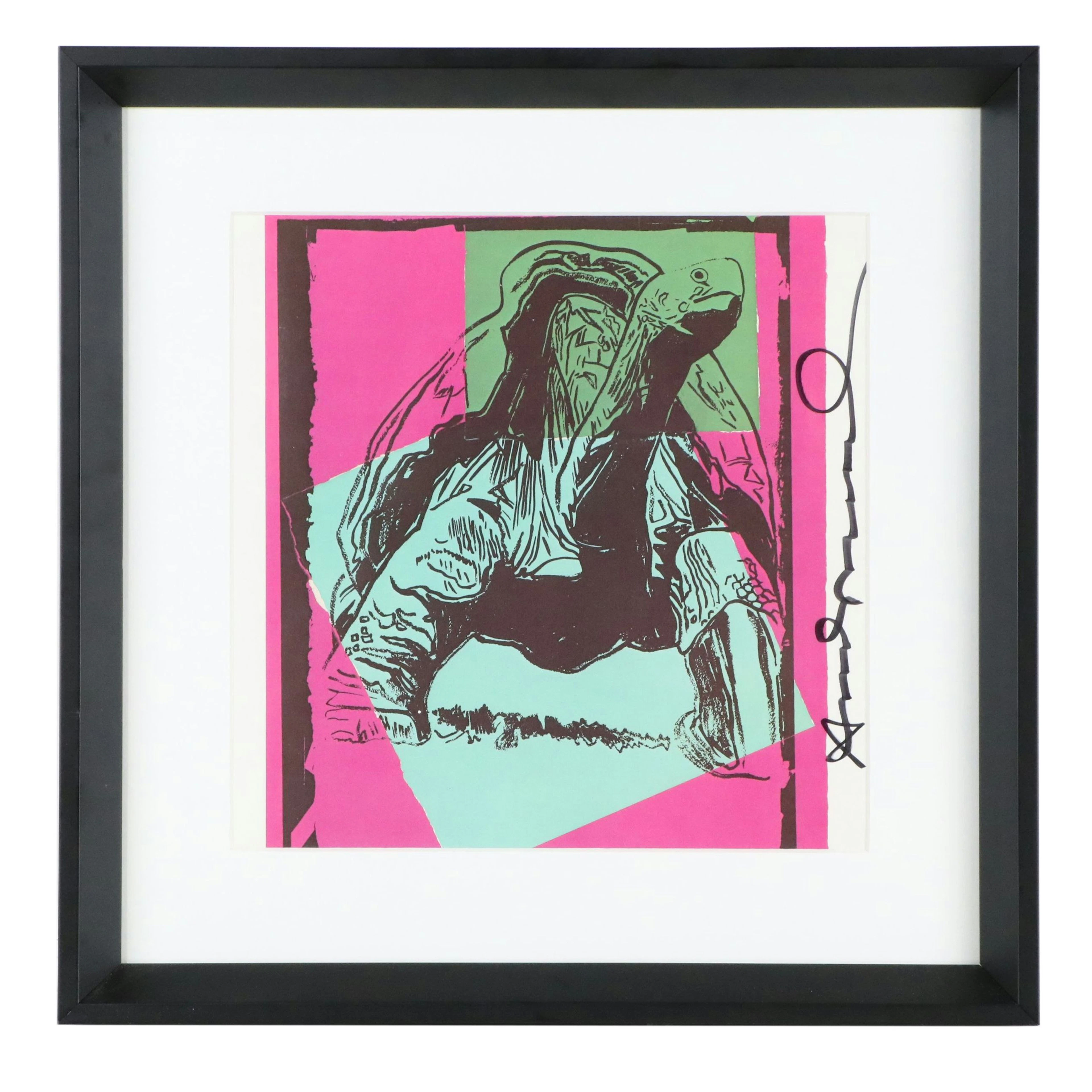 Andy Warhol Signed Offset Lithograph "Galapagos Tortoise," 1986
