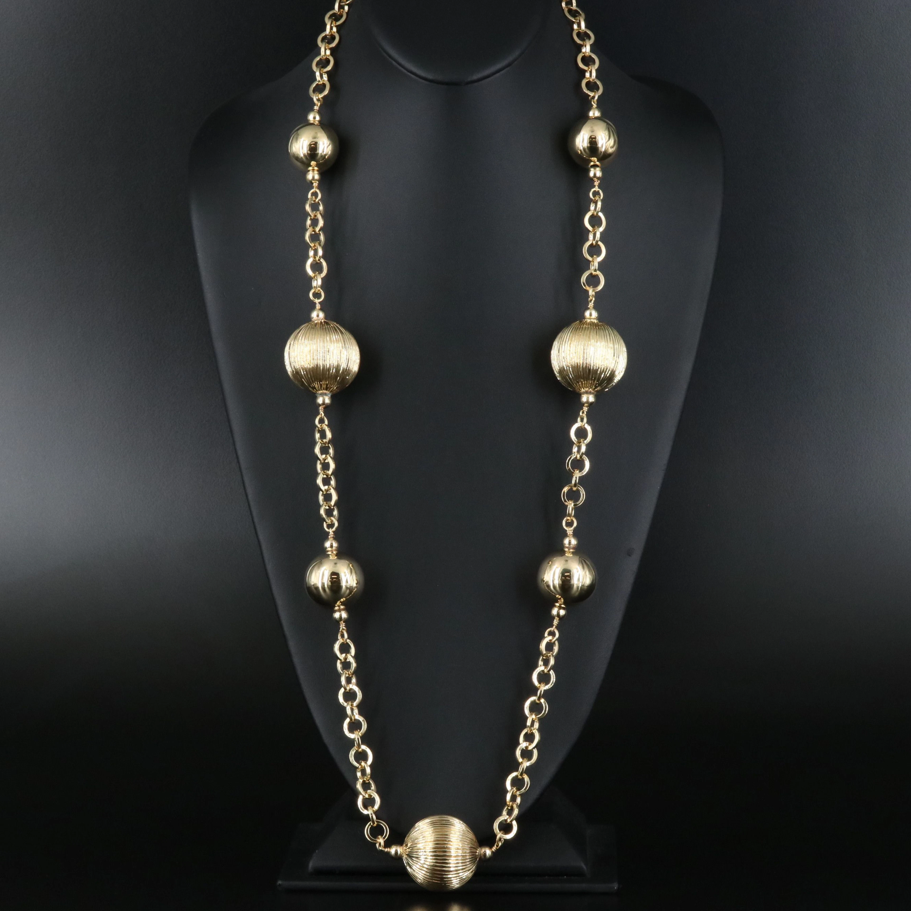 Braccialini Italian Bronze Station Necklace