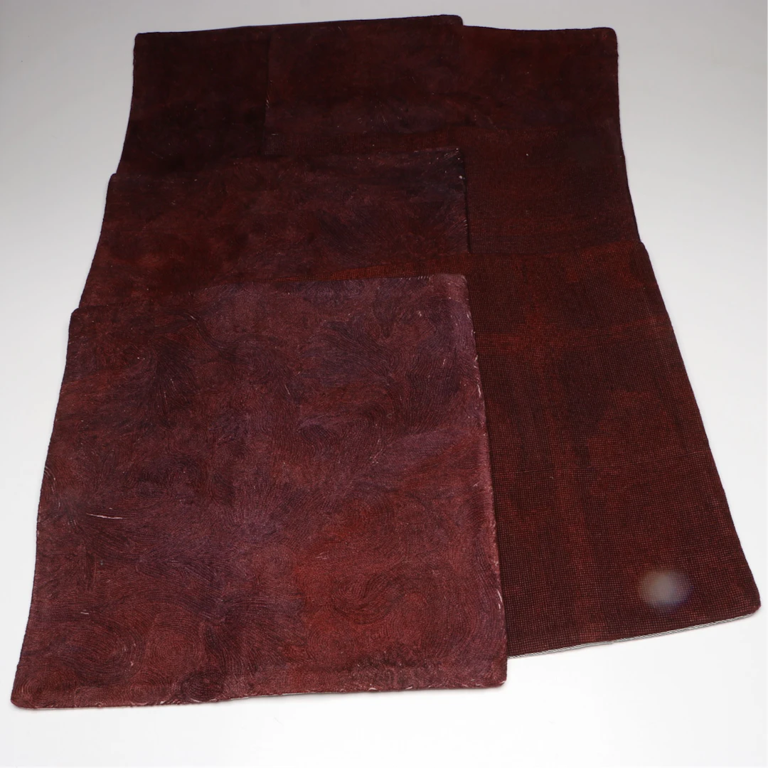 Turkish Overdyed Handwoven Rug Faced Pillow Covers