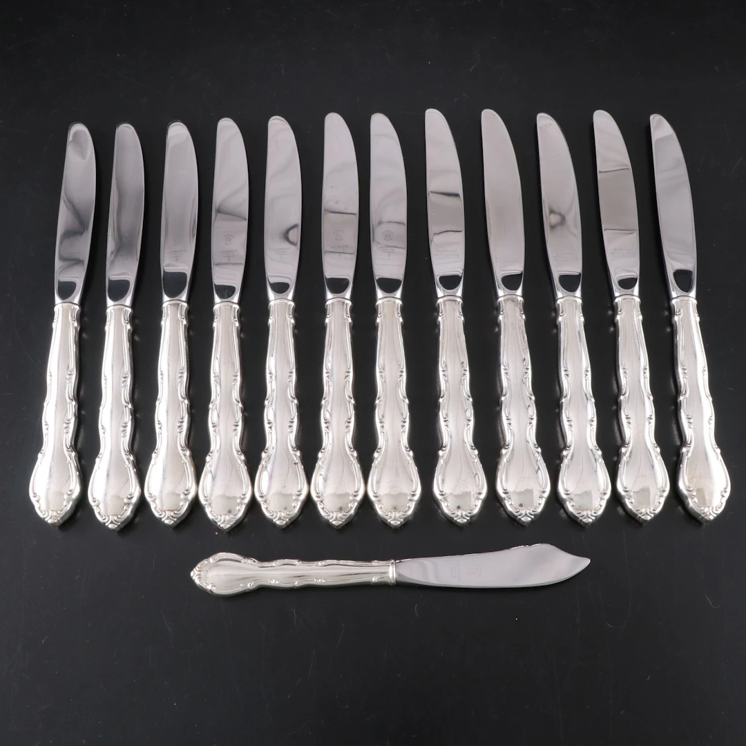 Gorham "Andante" Sterling Silver Handled Knives and Butter Knife