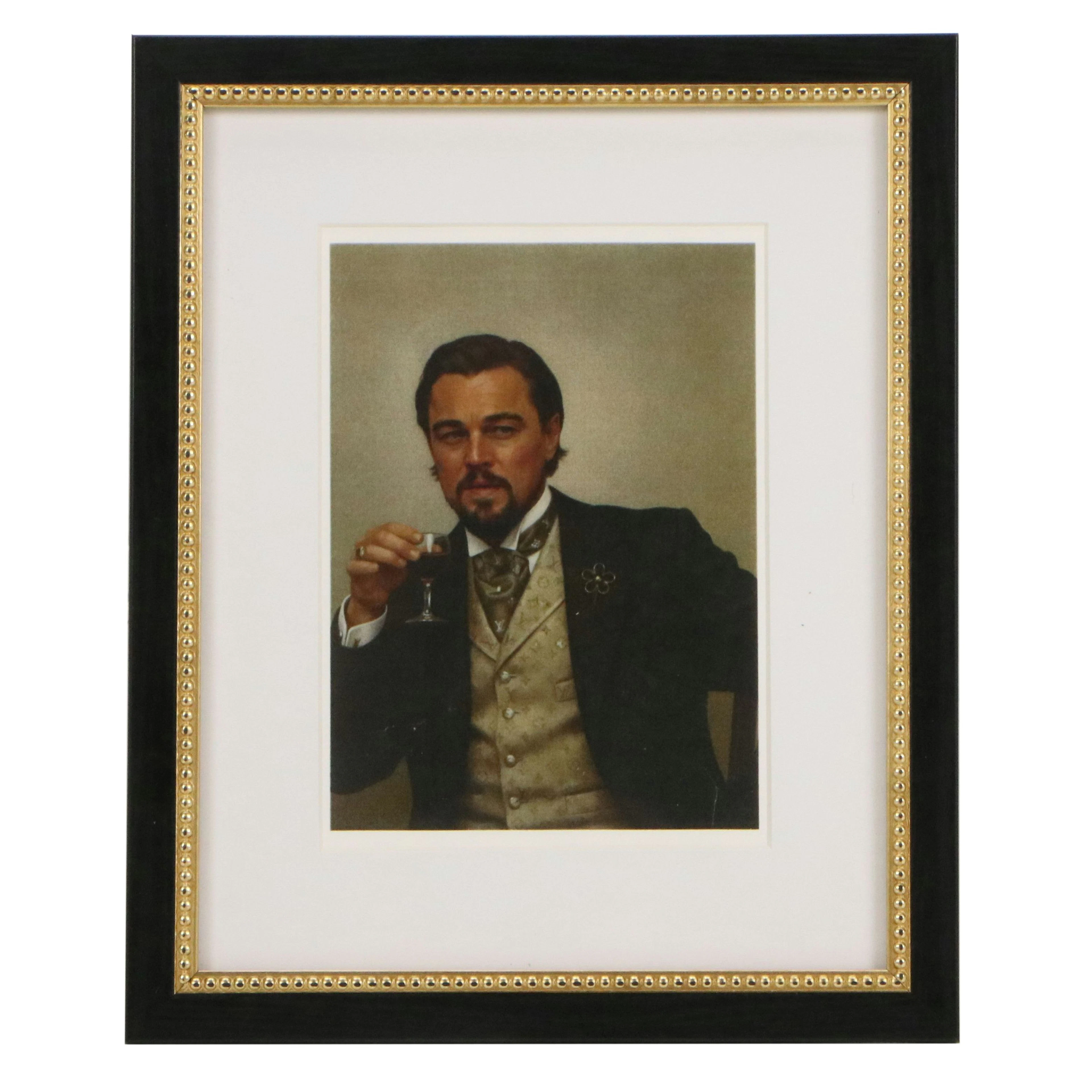 Digital Print of Portrait of Leonardo DiCaprio with Cognac