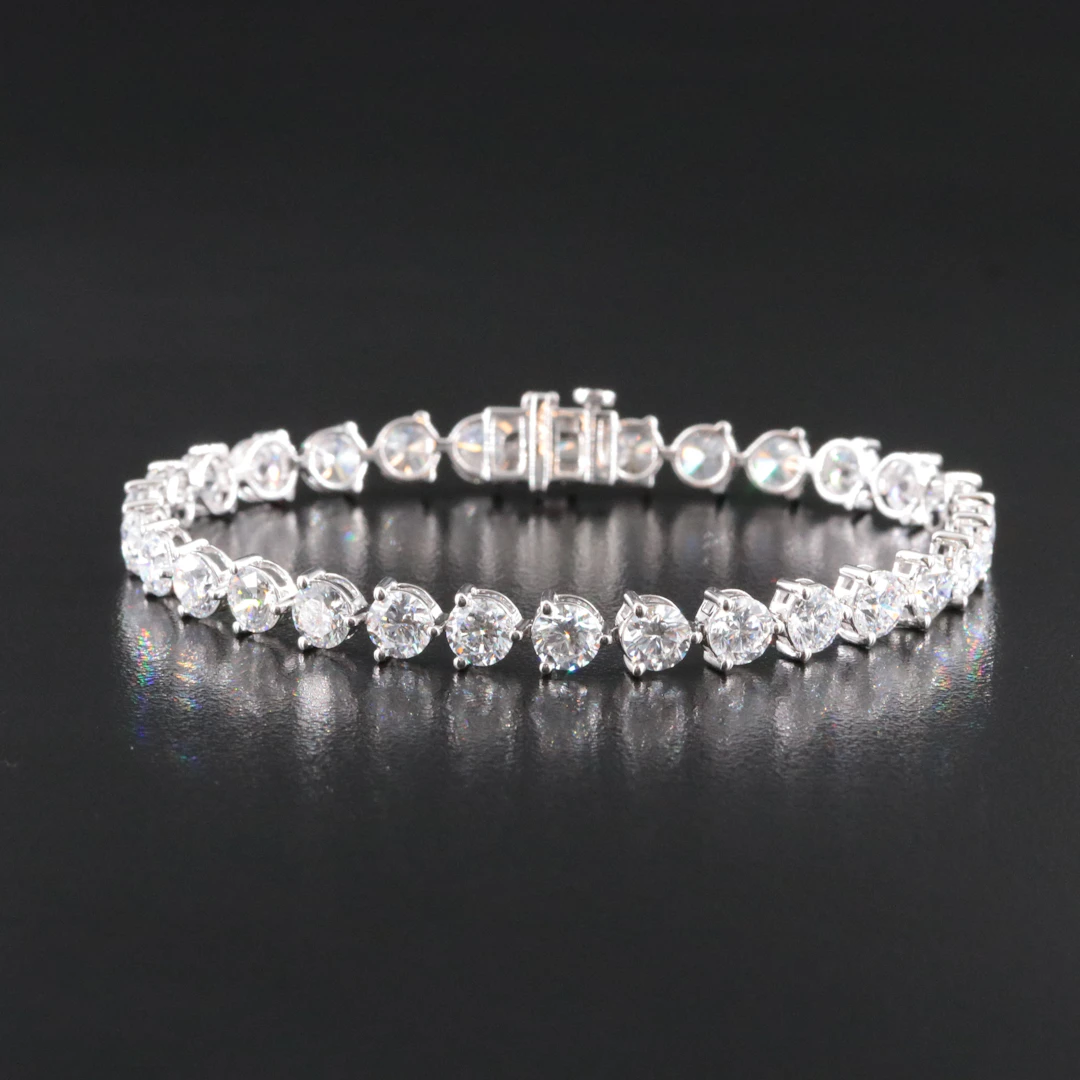 14K 13.30 CTW Lab Grown Diamond Line Bracelet