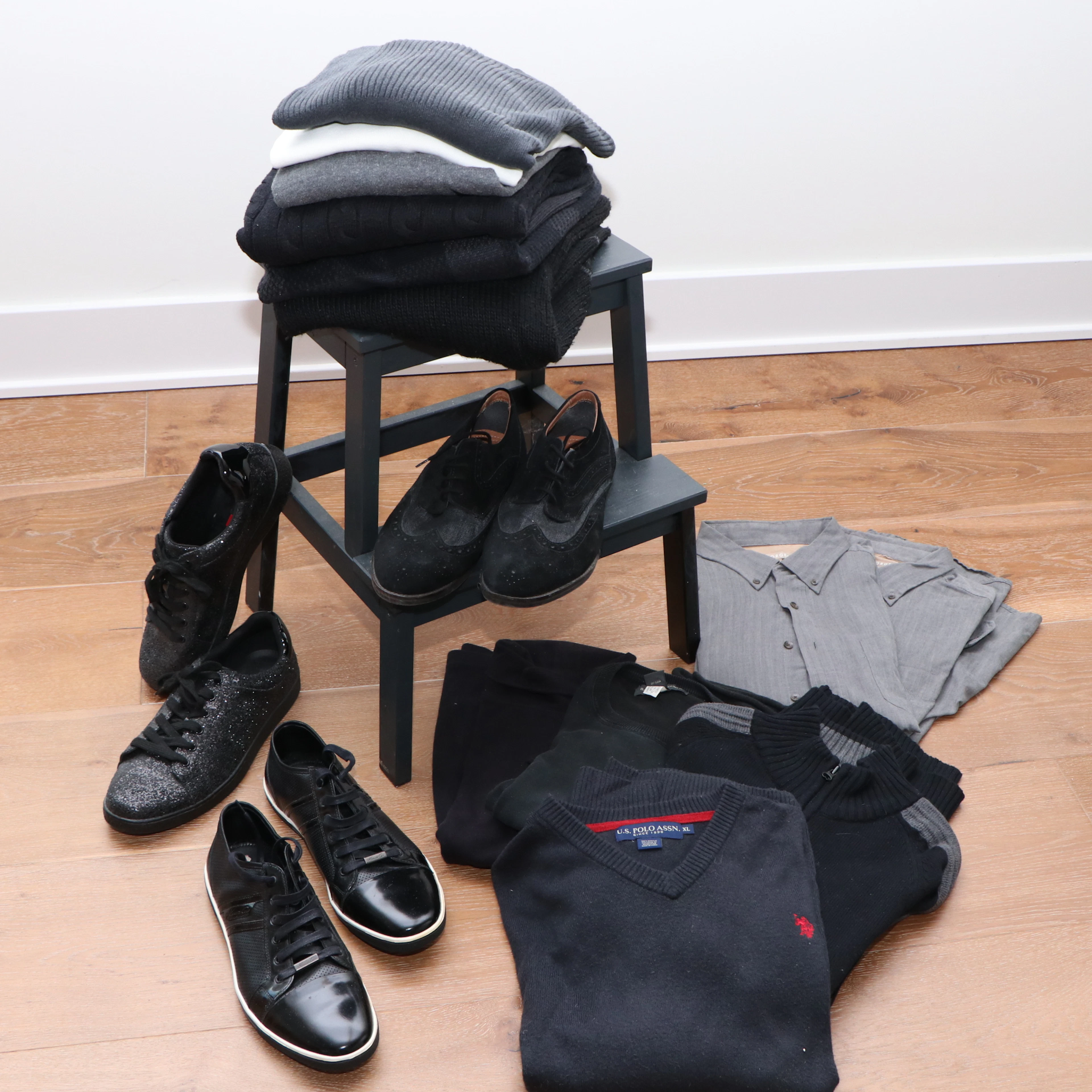 Men's Kenneth Cole, Saks, INC, and More Sweaters, Button-Down Shirts, and Shoes