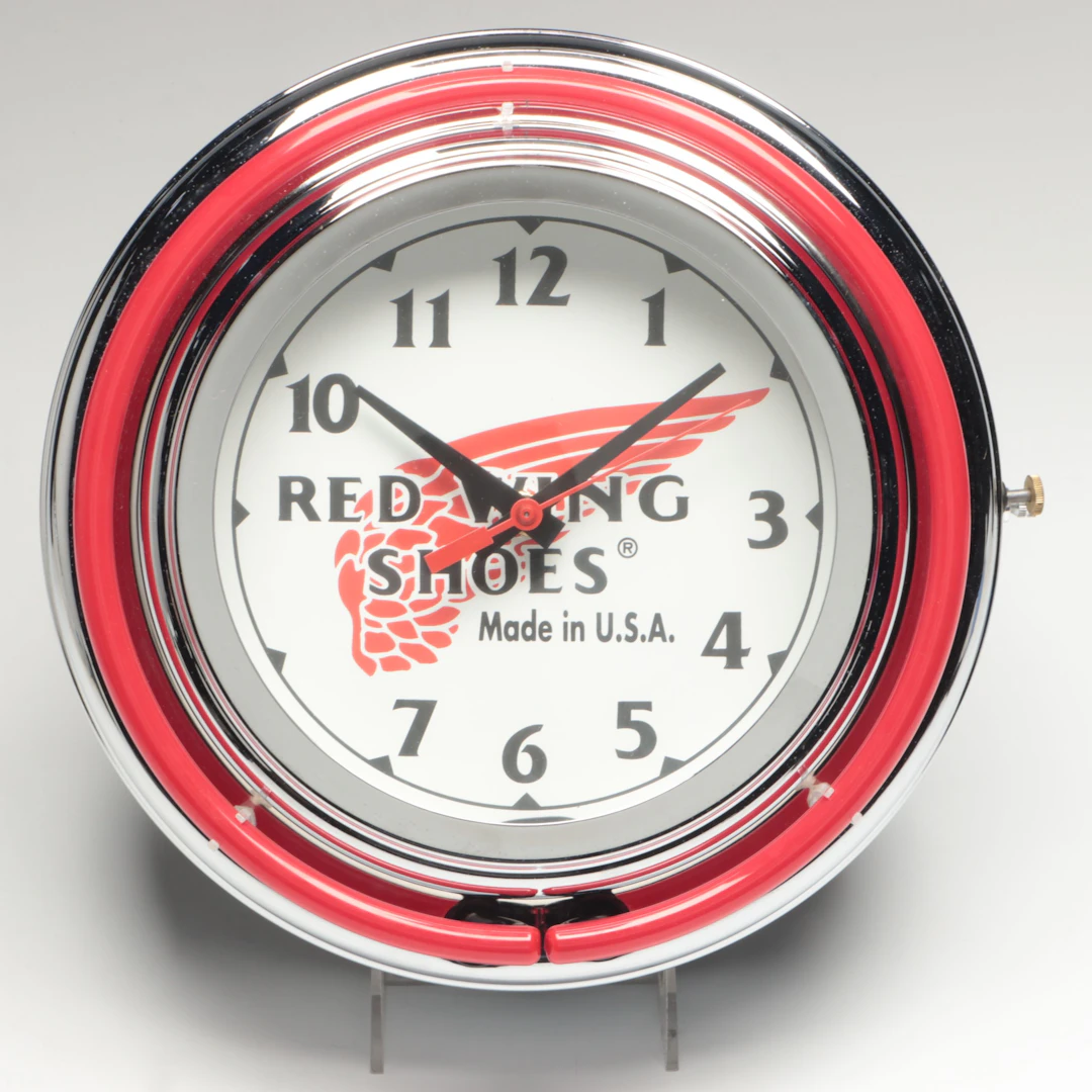 Lumichron for Red Wing Shoes Neon Vintage Wall Clock