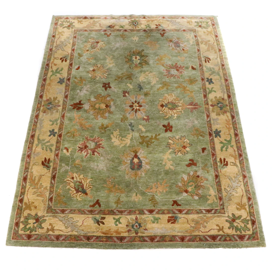 10' x 13'9 Hand-Knotted "Tahoe" Indian Agra Room Sized Rug