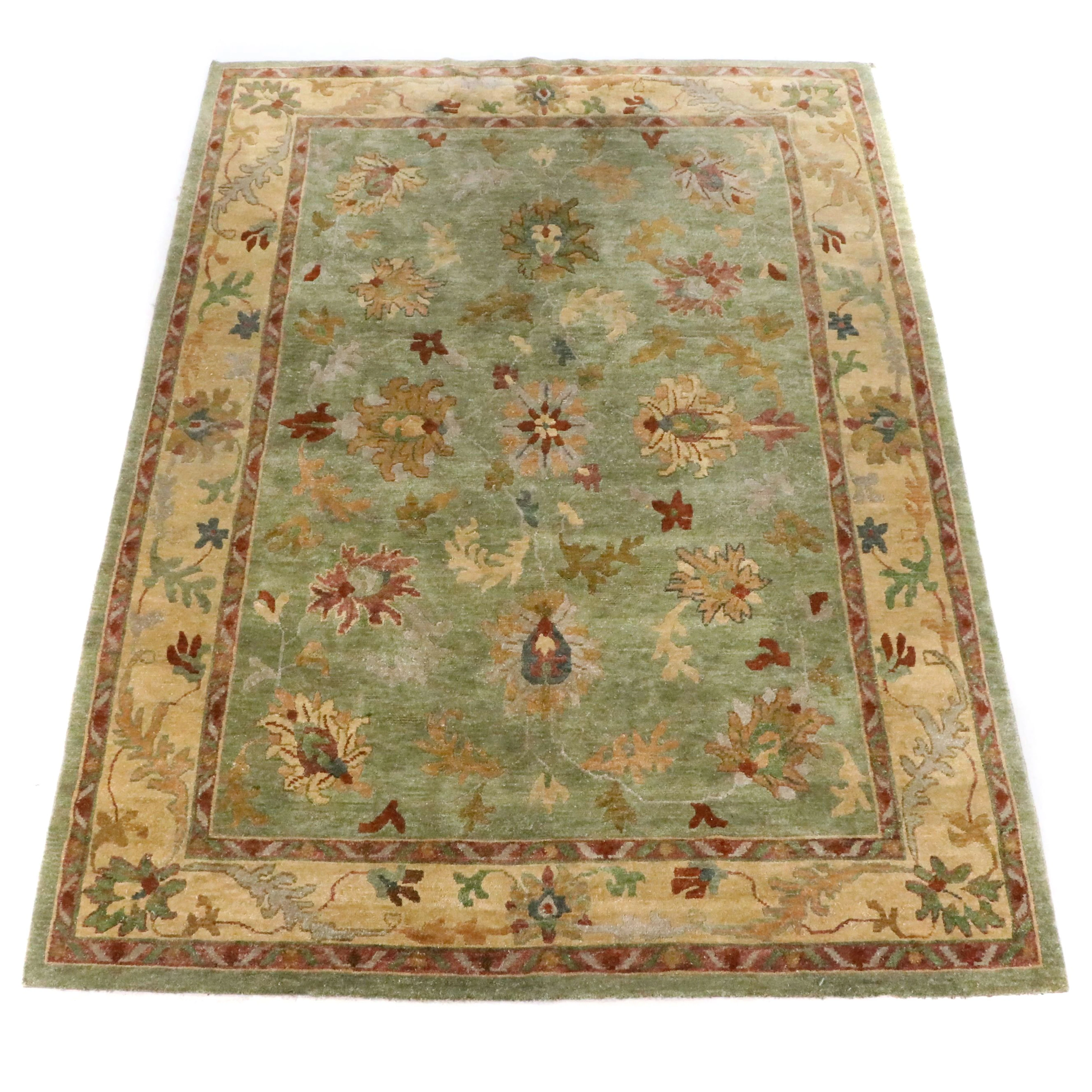 10' x 13'9 Hand-Knotted "Tahoe" Indian Agra Room Sized Rug