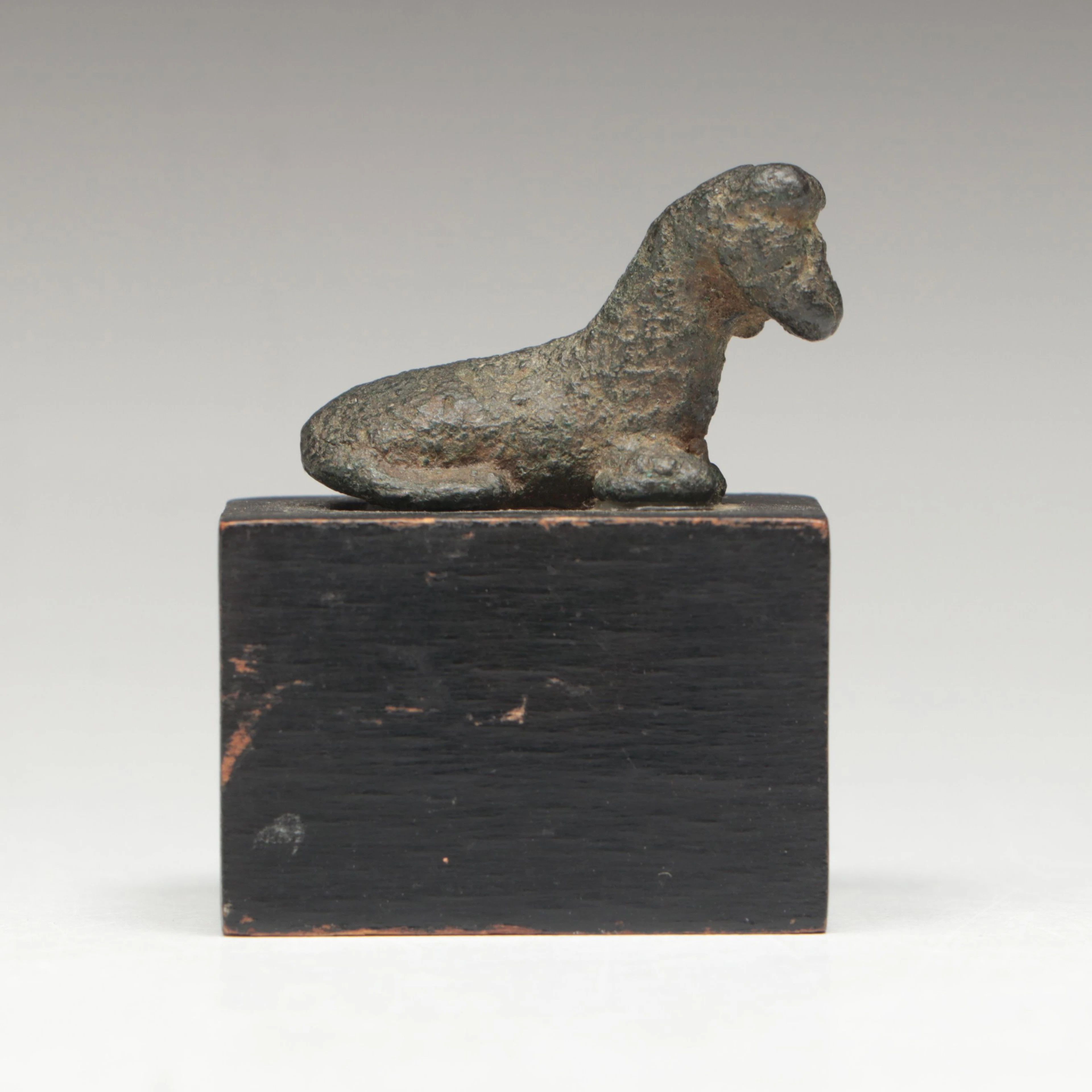 Roman Bronze Recumbent Ram Figure, Circa 1st–3rd Century CE