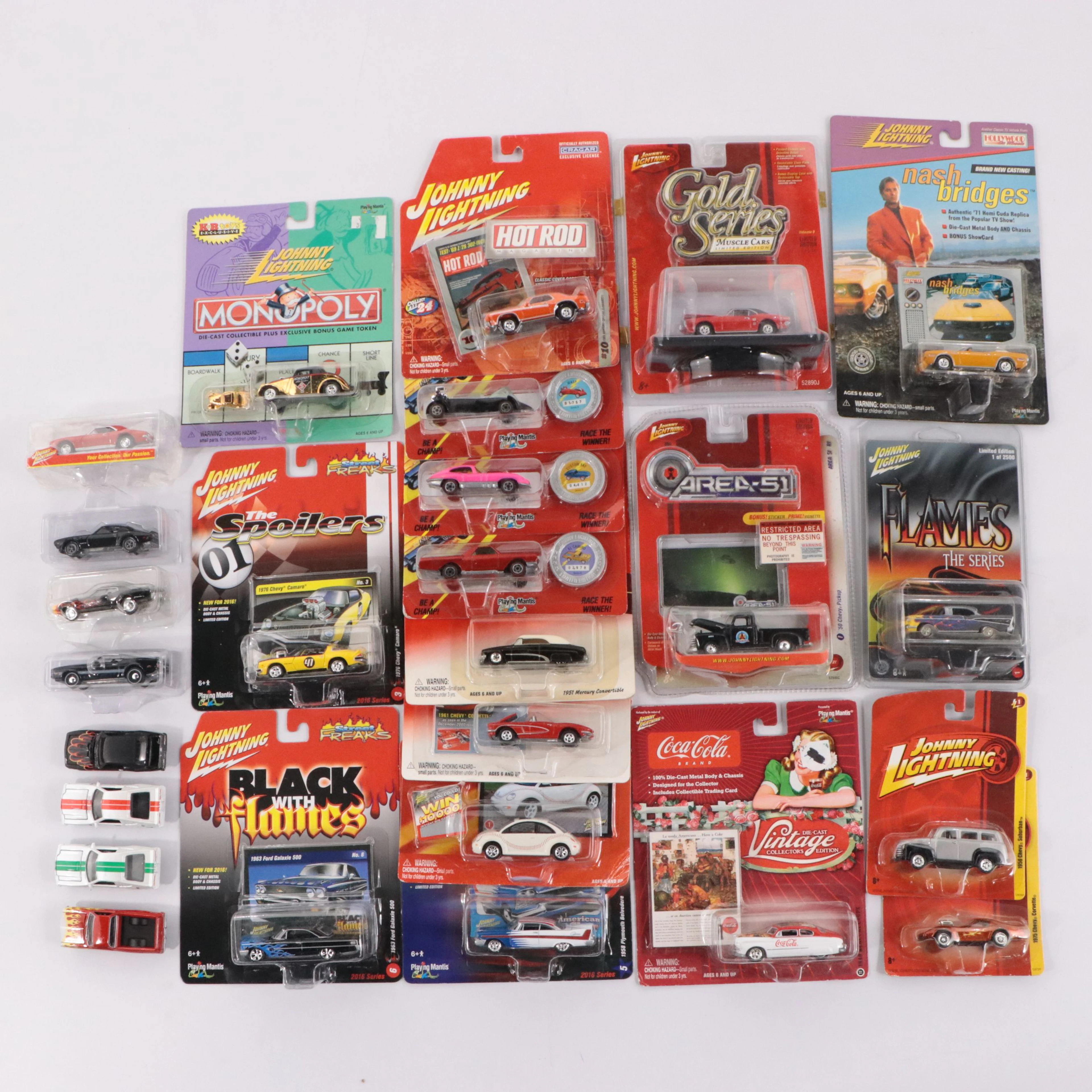 Johnny Lightning for Coca-Cola, Monopoly and More Diecast Cars