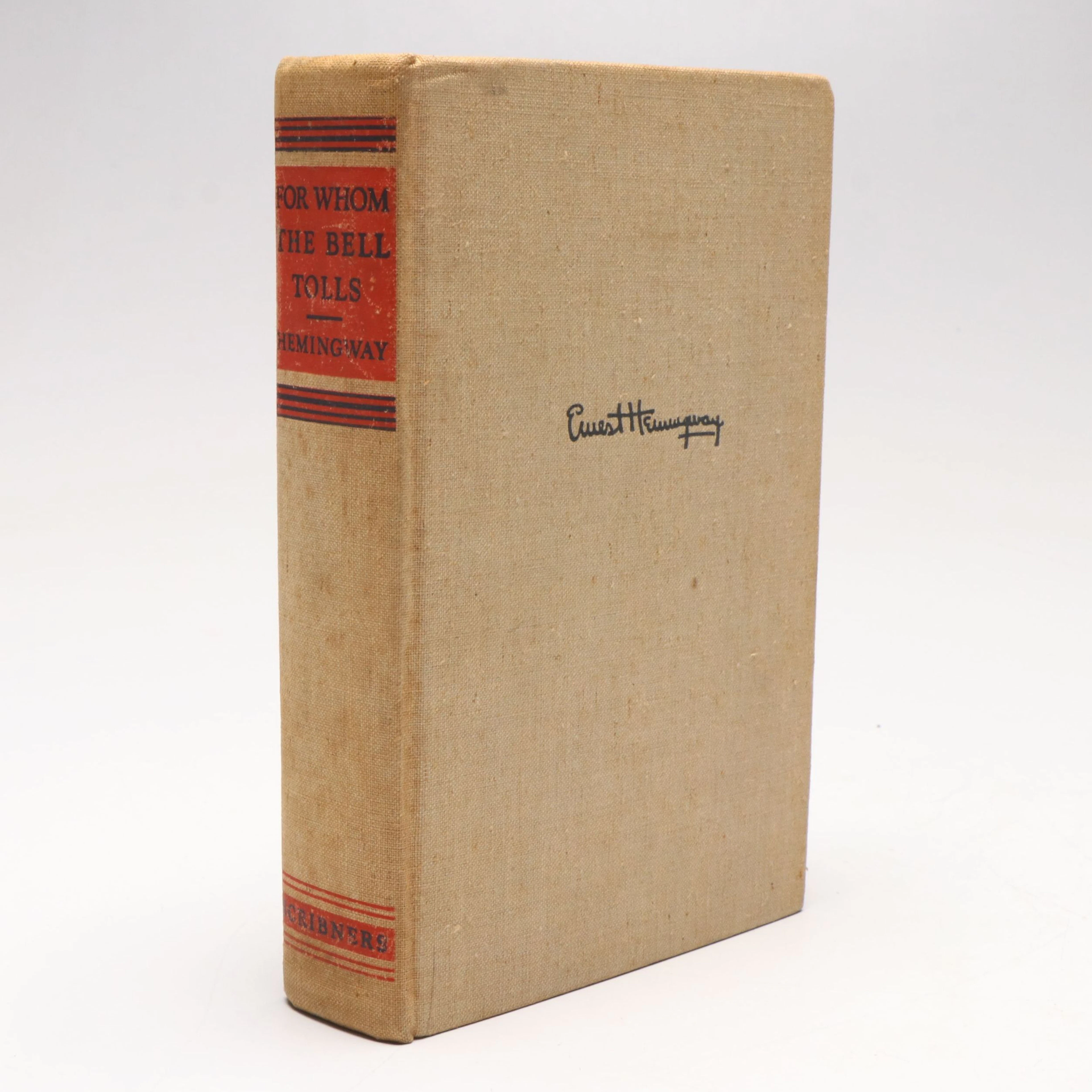 First Printing "For Whom the Bell Tolls" by Ernest Hemingway, 1940