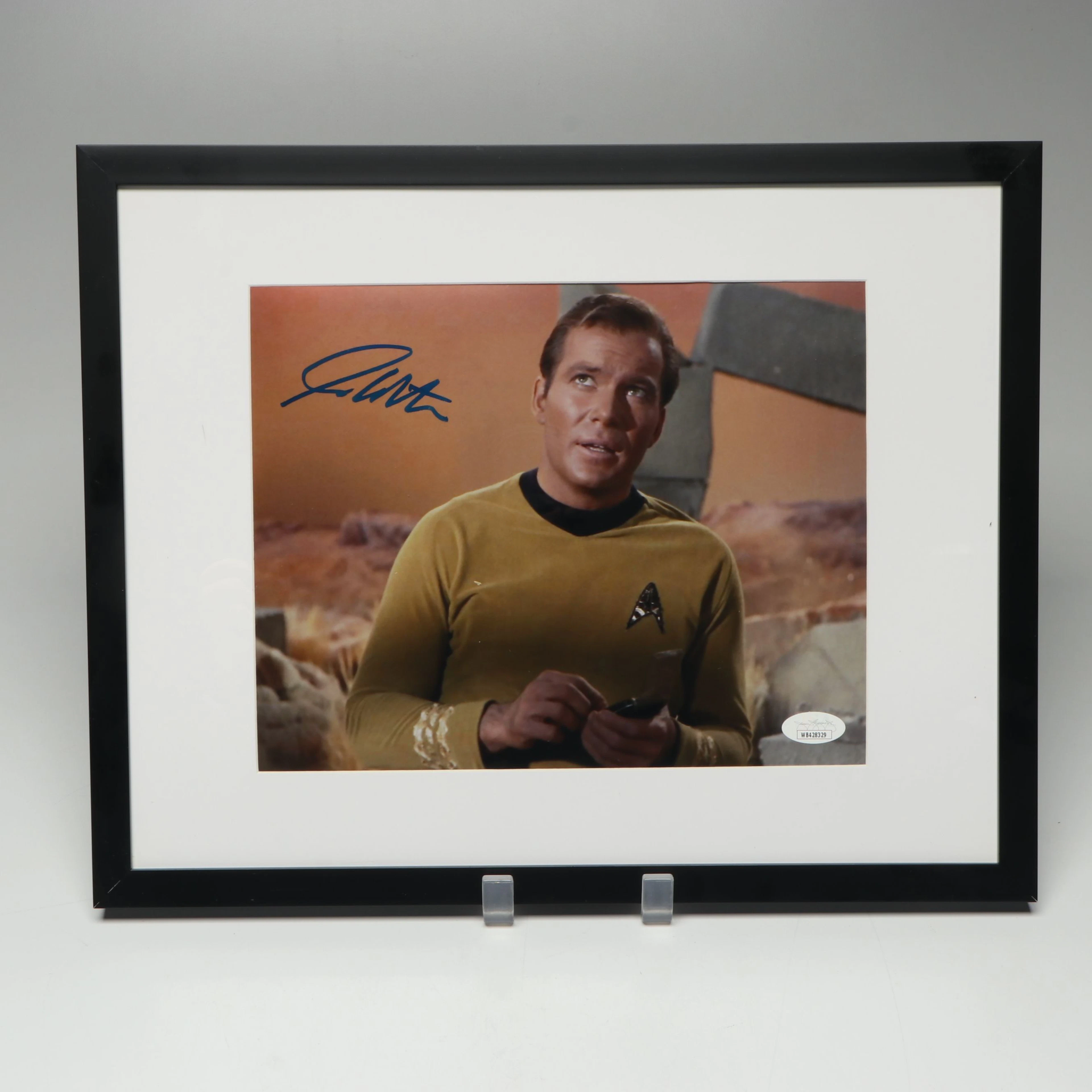 William Shatner Signed “Star Trek” Print in Matted Frame, JSA