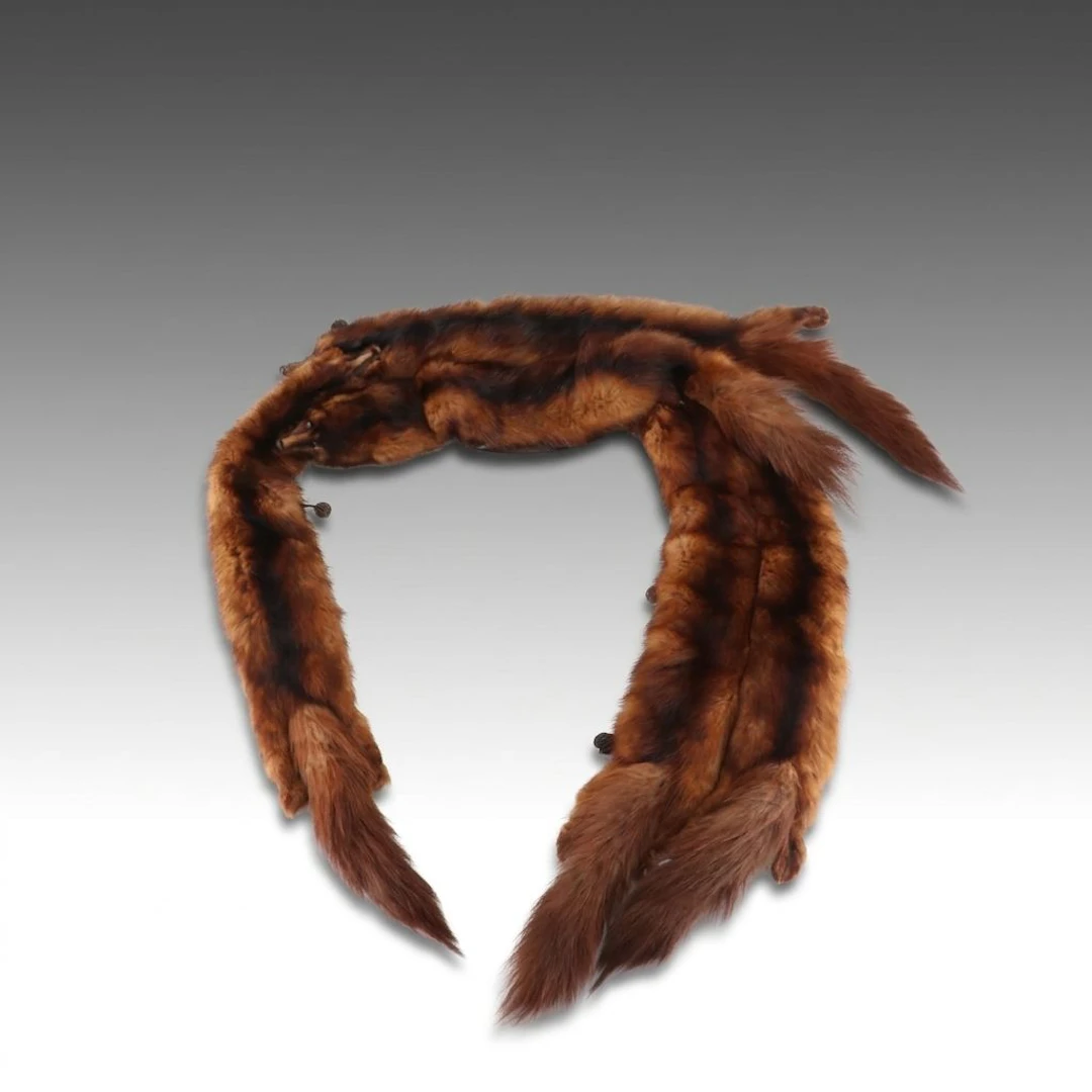 Marten Fur Full Pelt Stole from S. Kevic, Vintage