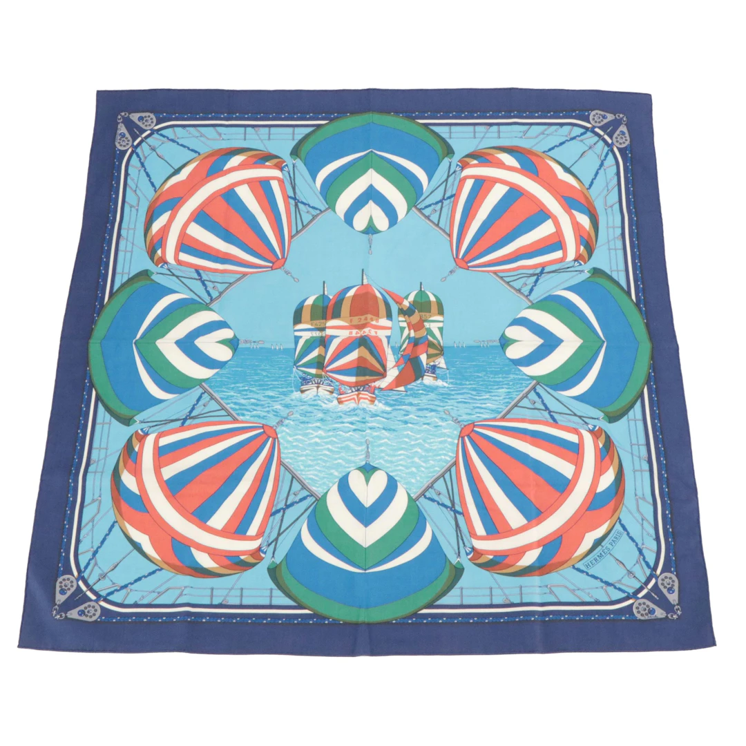 Hermès "Spinnakers" Scarf 70 in Cotton