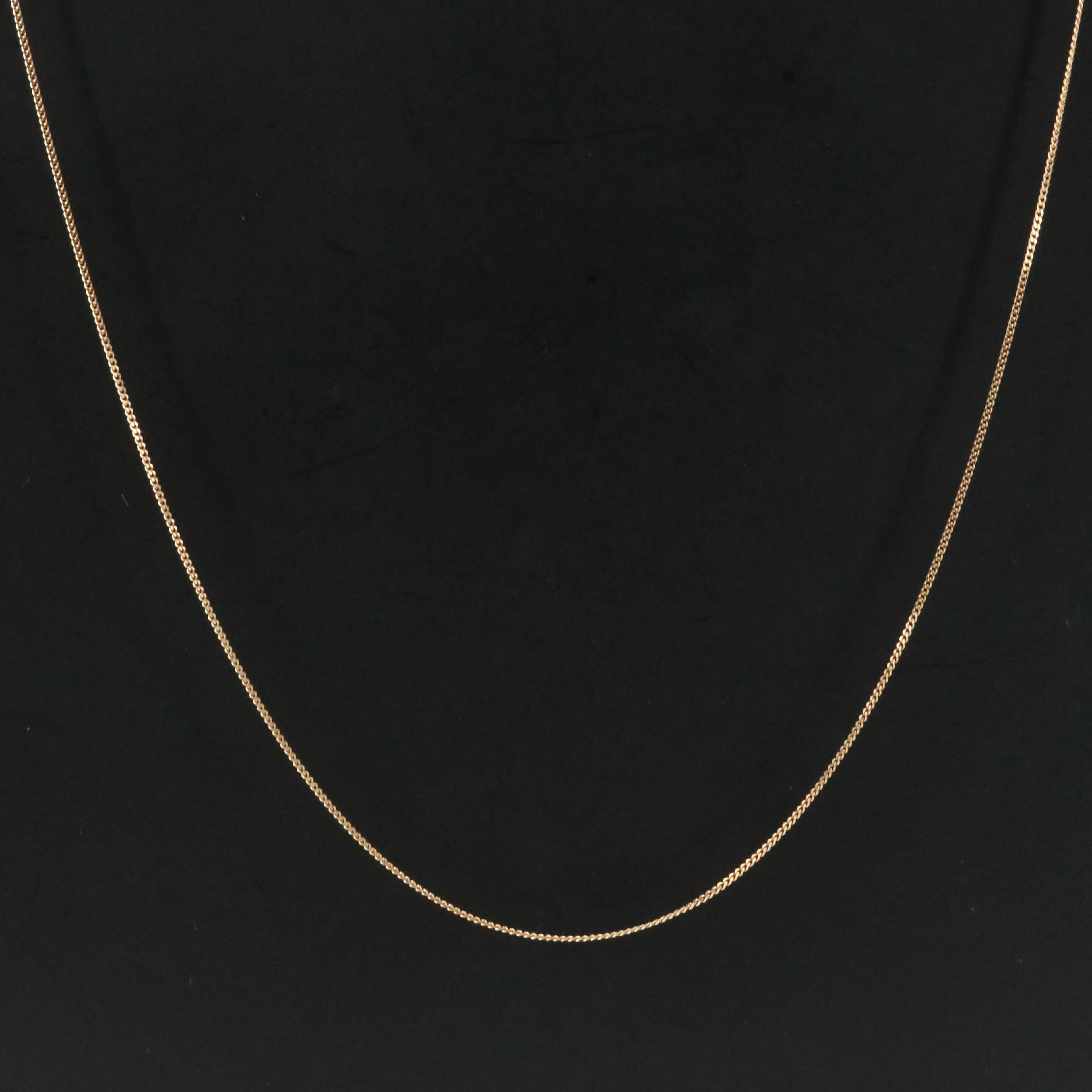 14K Curb Chain Necklace