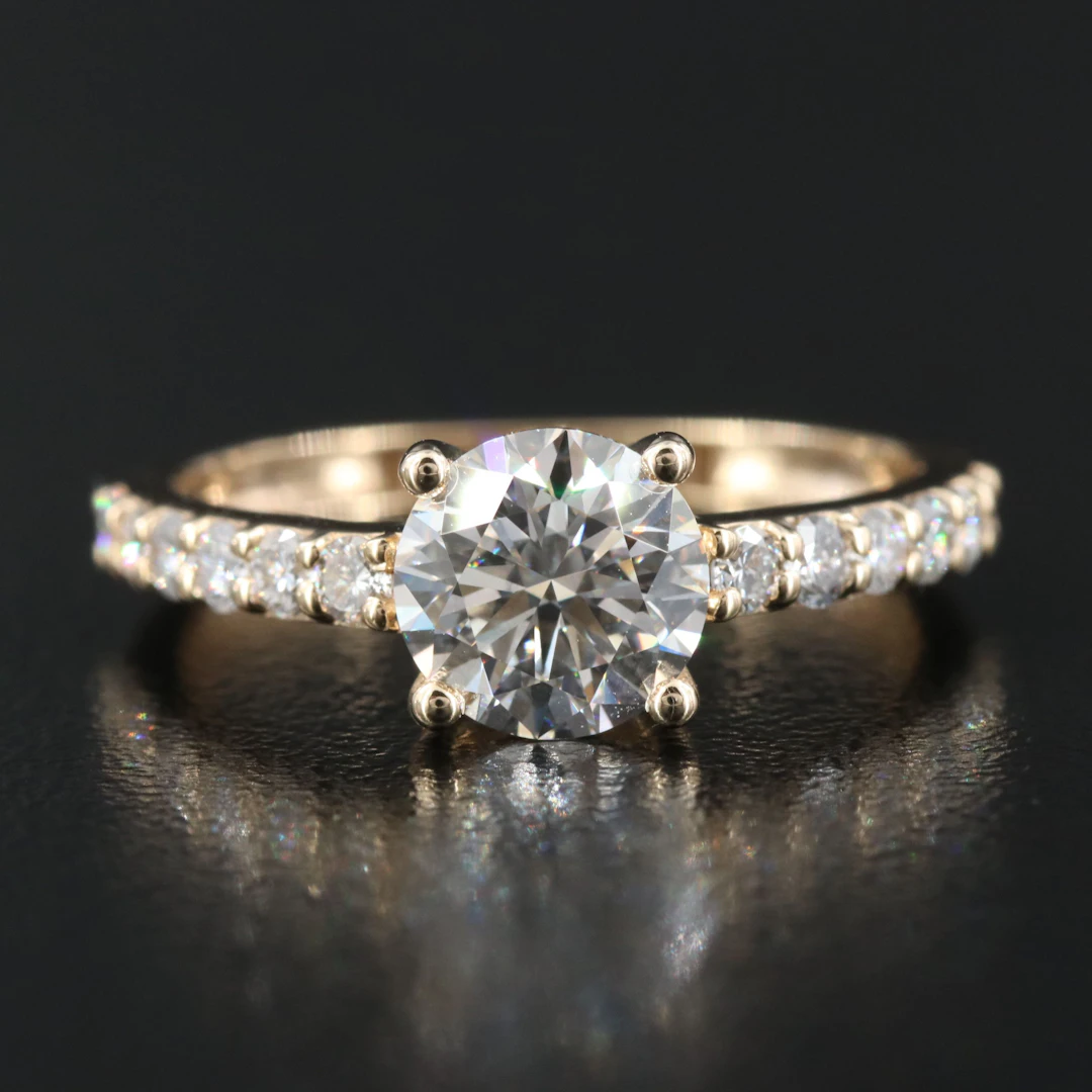 14K 1.65 CTW Lab Grown Diamond Ring with IGI Report
