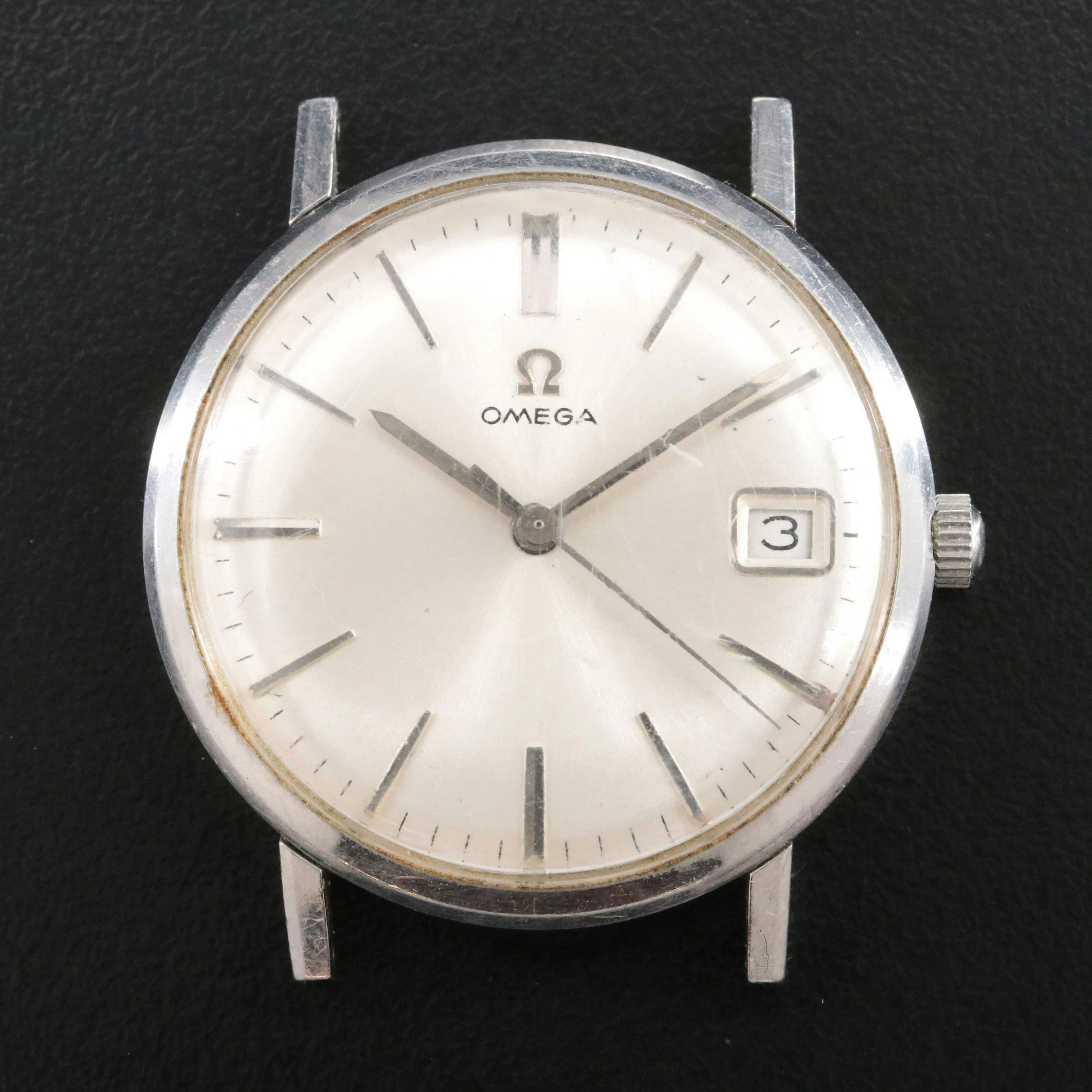 1966 Omega Stainless Steel Manual Wind 611 Movement Model 132.019 Watch
