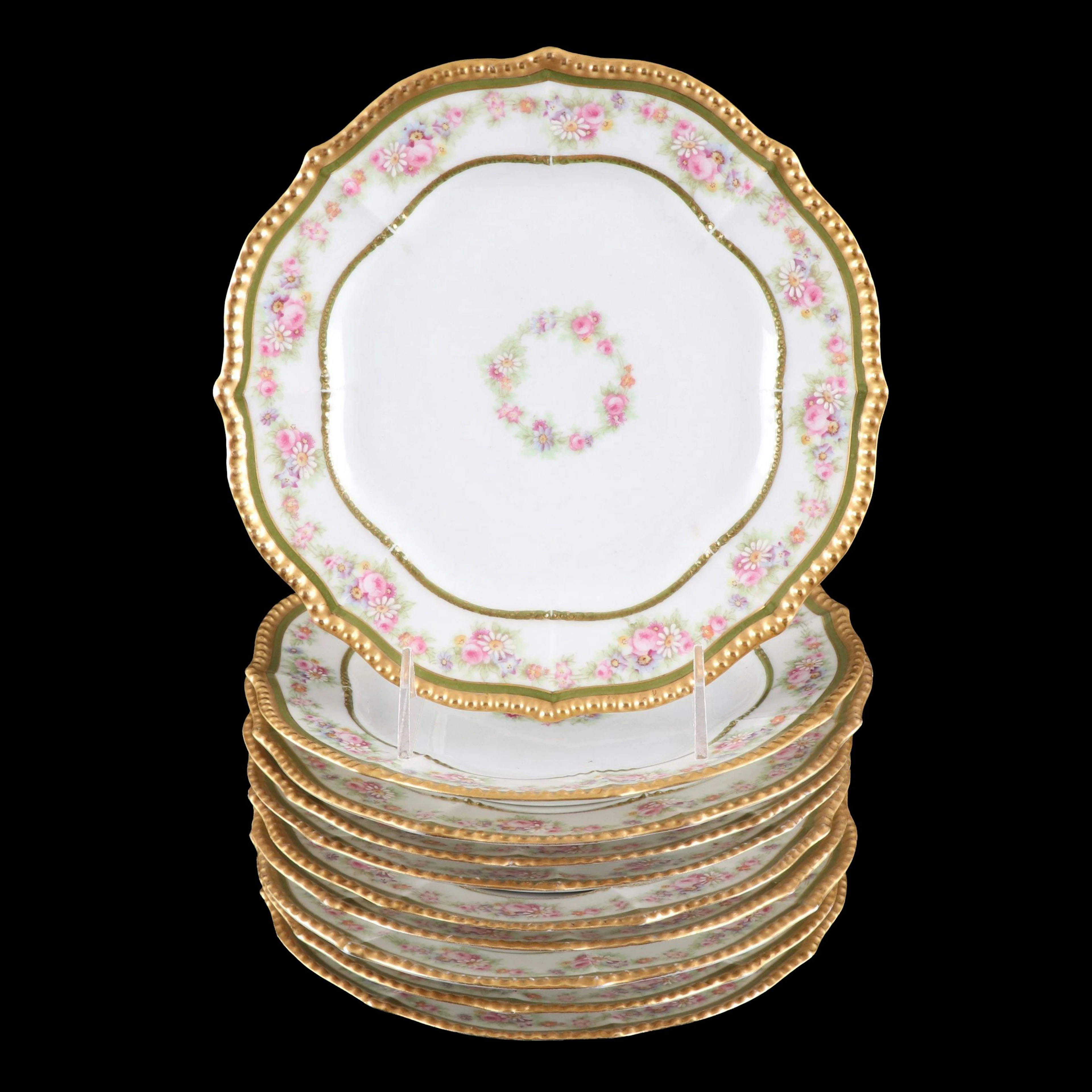 Elite Works Limoges Porcelain Plates, Late 19th/Early 20th Century