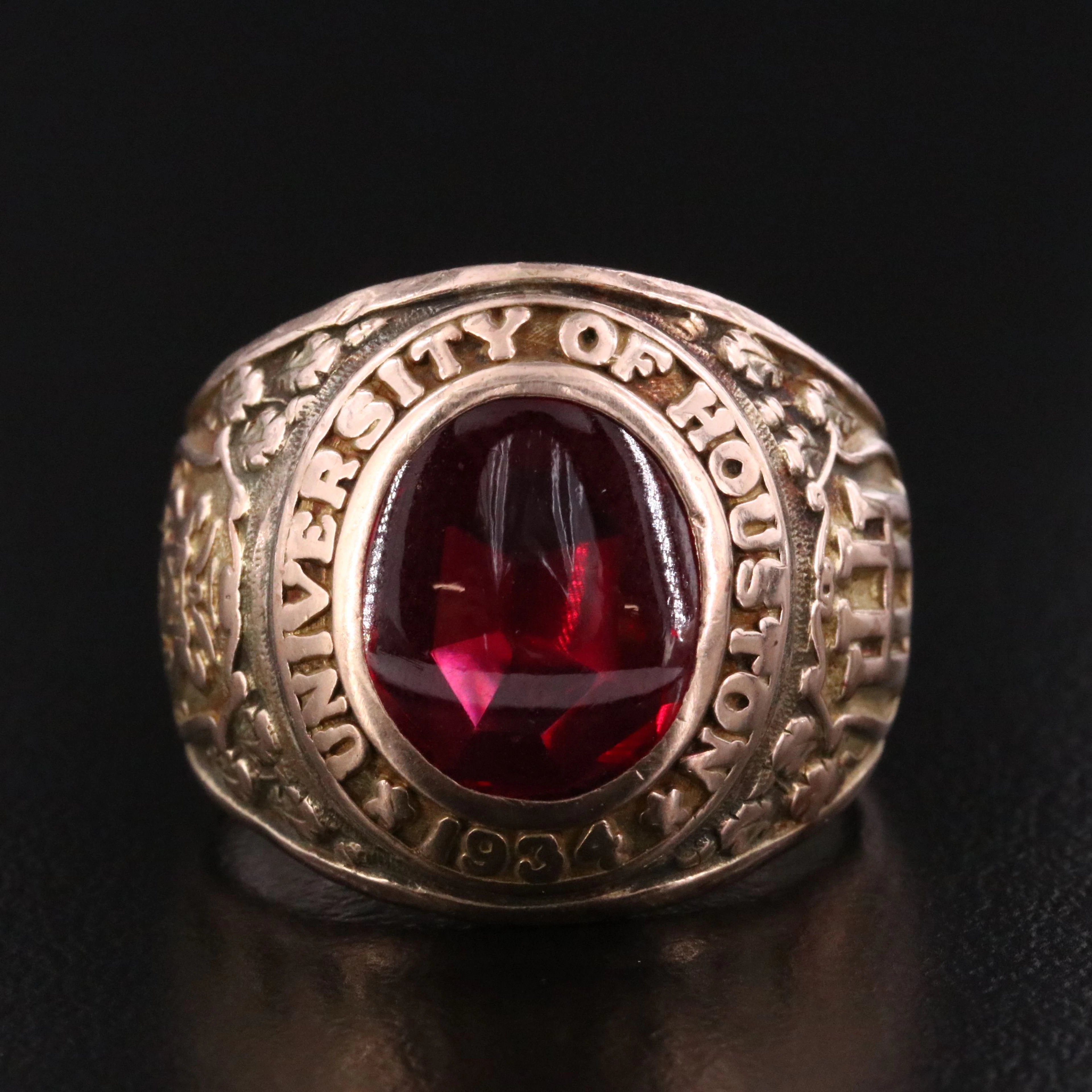 University Of Houston 1935 Ruby Class Ring