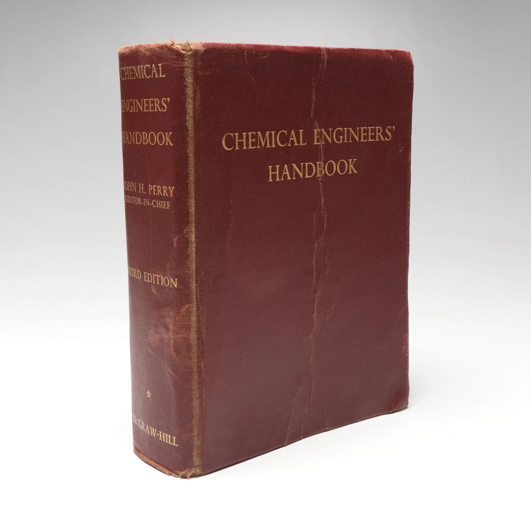 Third Edition "Chemical Engineers' Handbook" Edited by John H. Perry, 1950