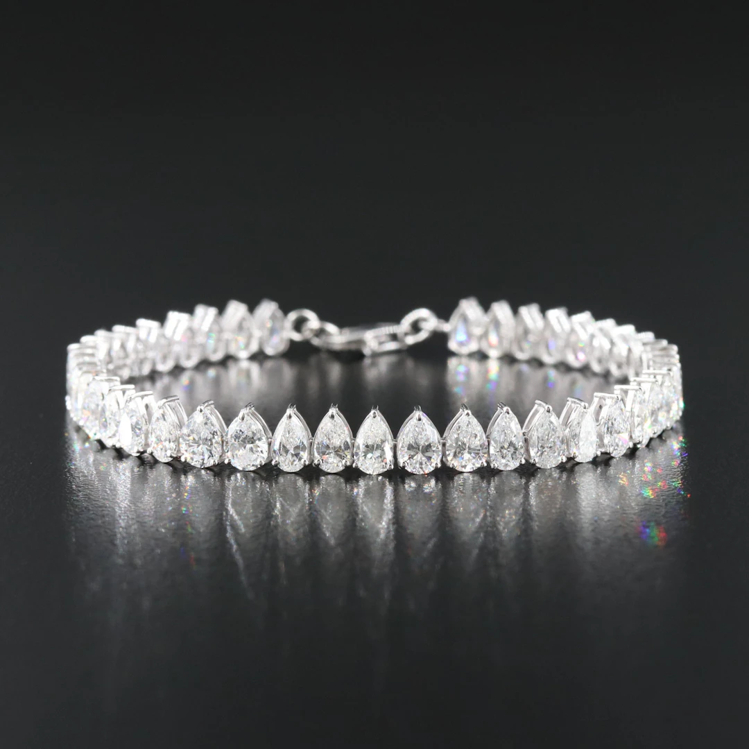 14K 8.61 CTW Lab Grown Diamond Line Bracelet