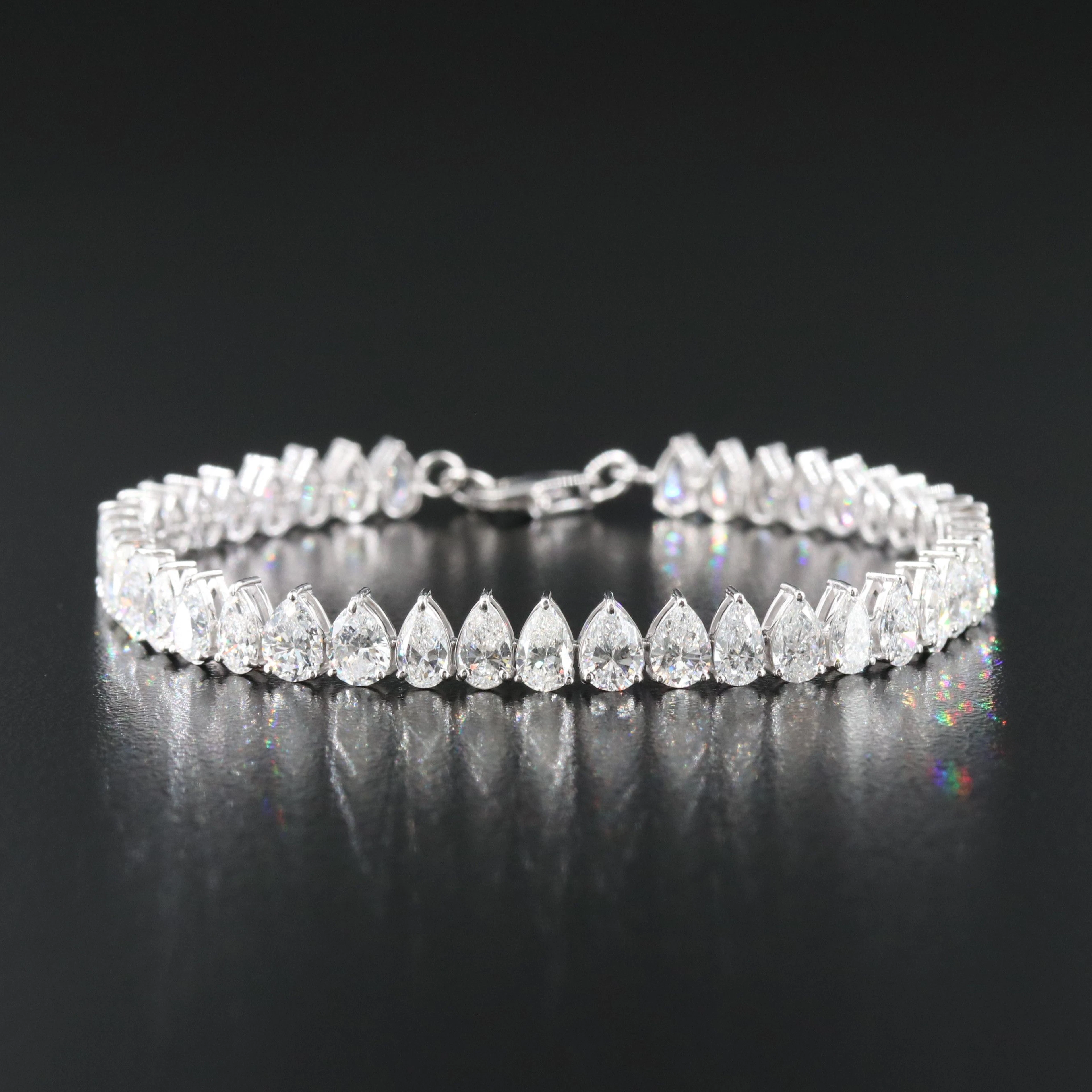 14K 8.61 CTW Lab Grown Diamond Line Bracelet