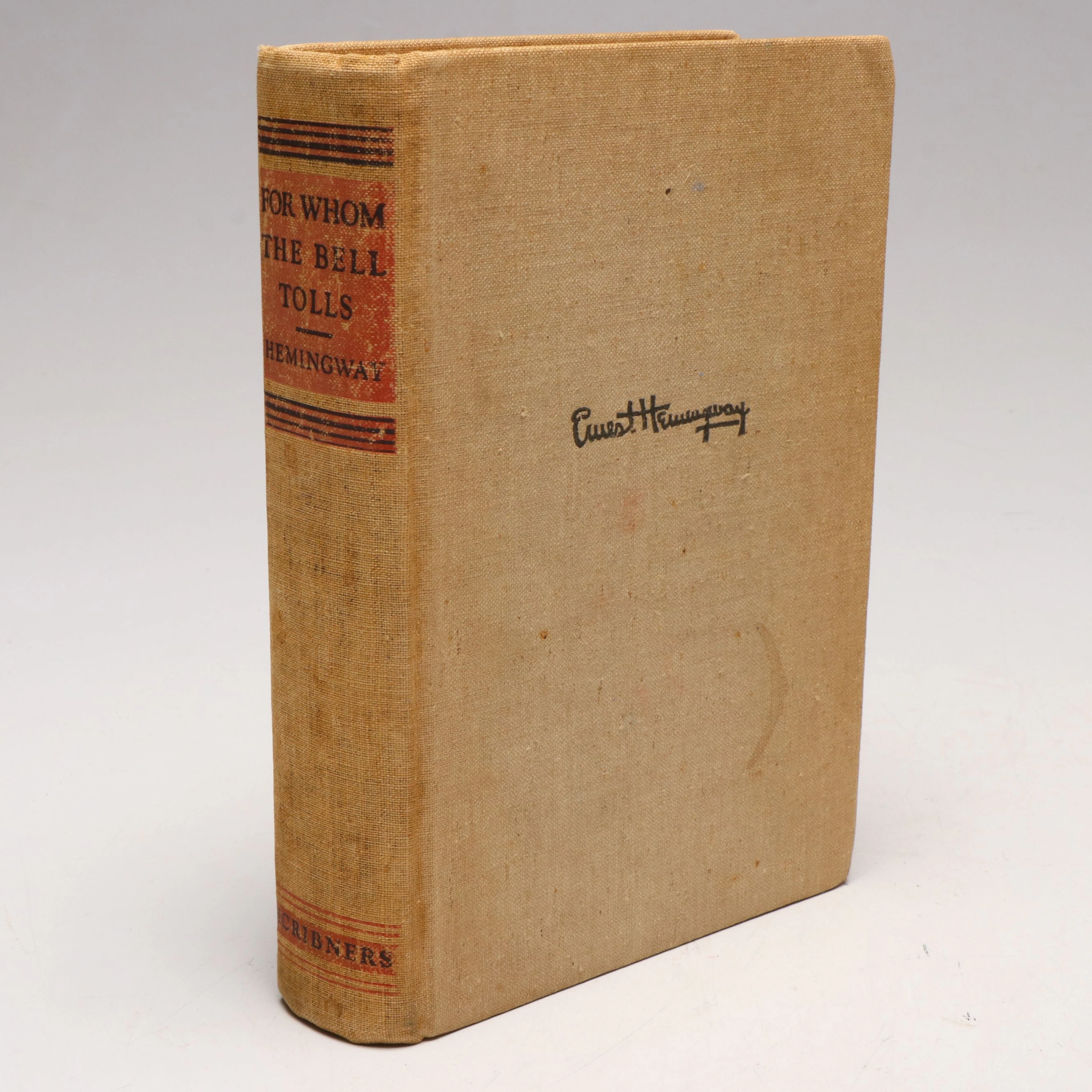 First Printing "For Whom the Bell Tolls" by Ernest Hemingway, 1940