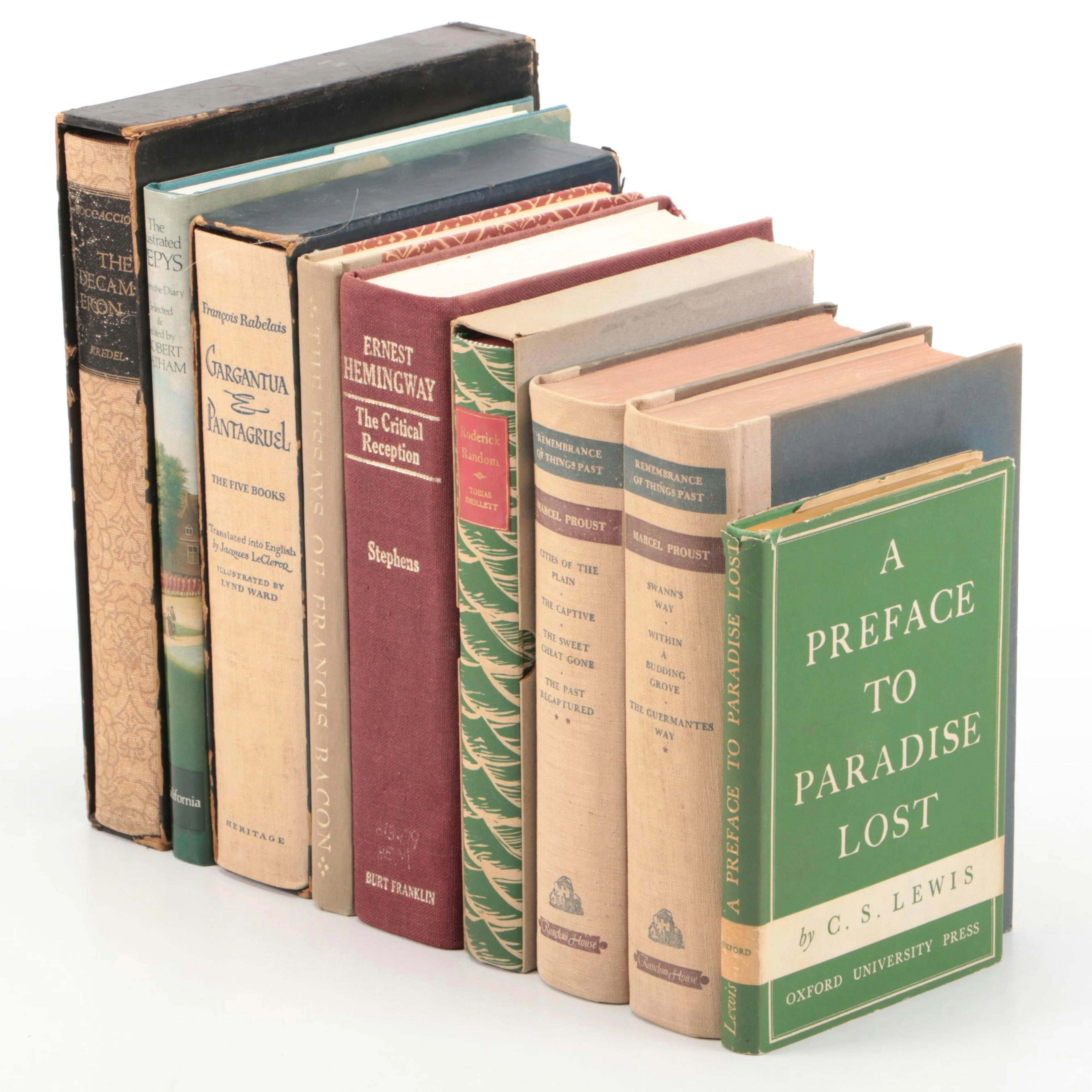 "Remembrance of Things Past" Two-Volume Set by Marcel Proust and More Books