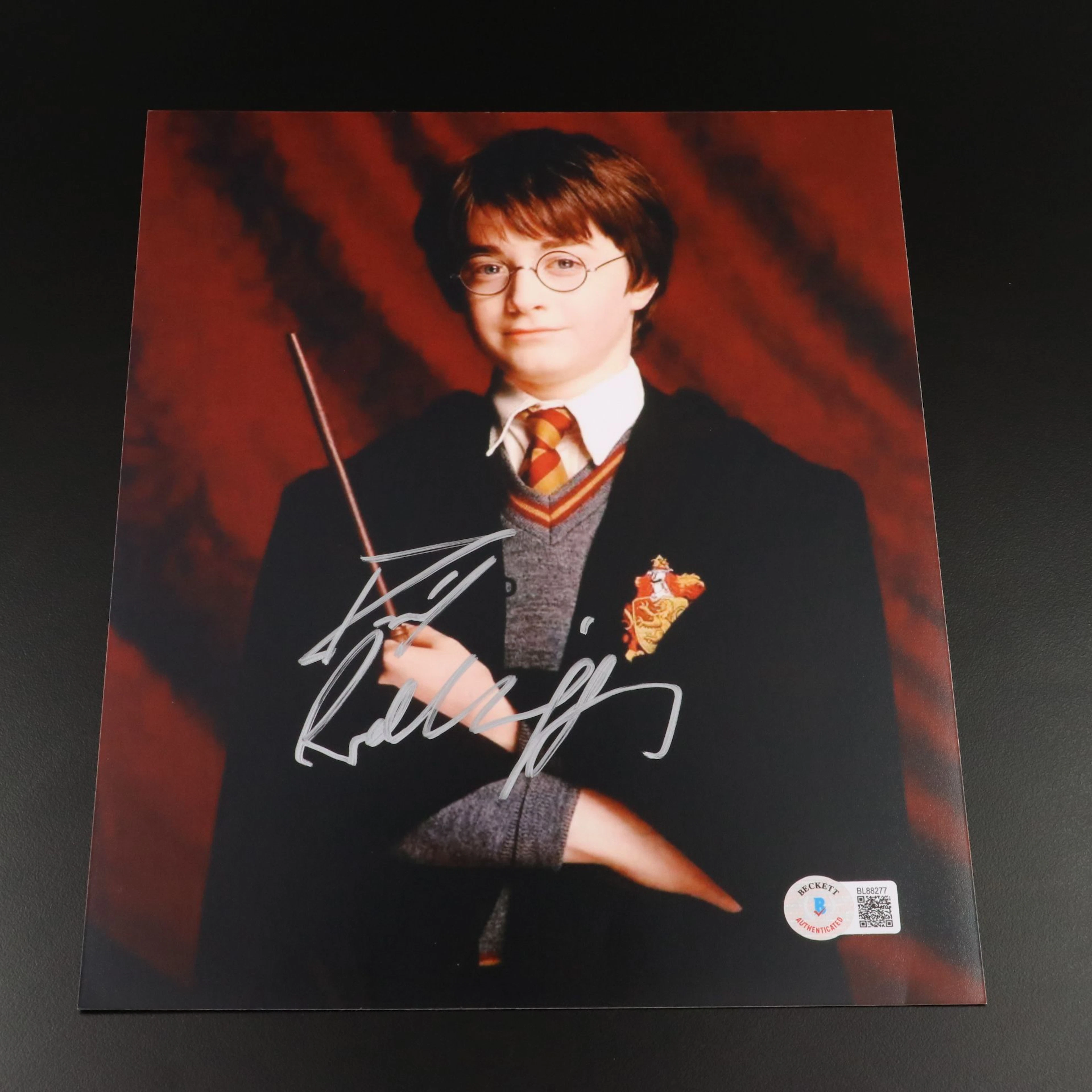Daniel Radcliffe Signed Harry Potter Movie Print, Beckett