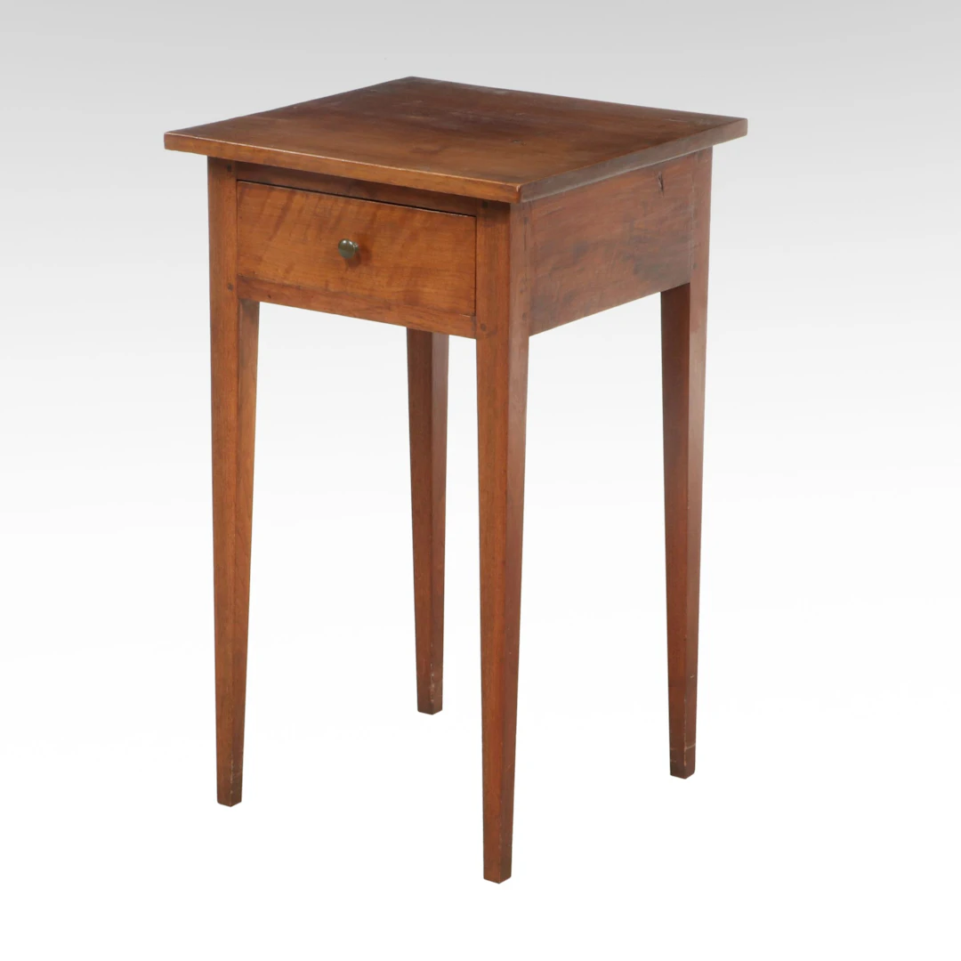 Shaker Style Cherry Sid Table, 20th Century