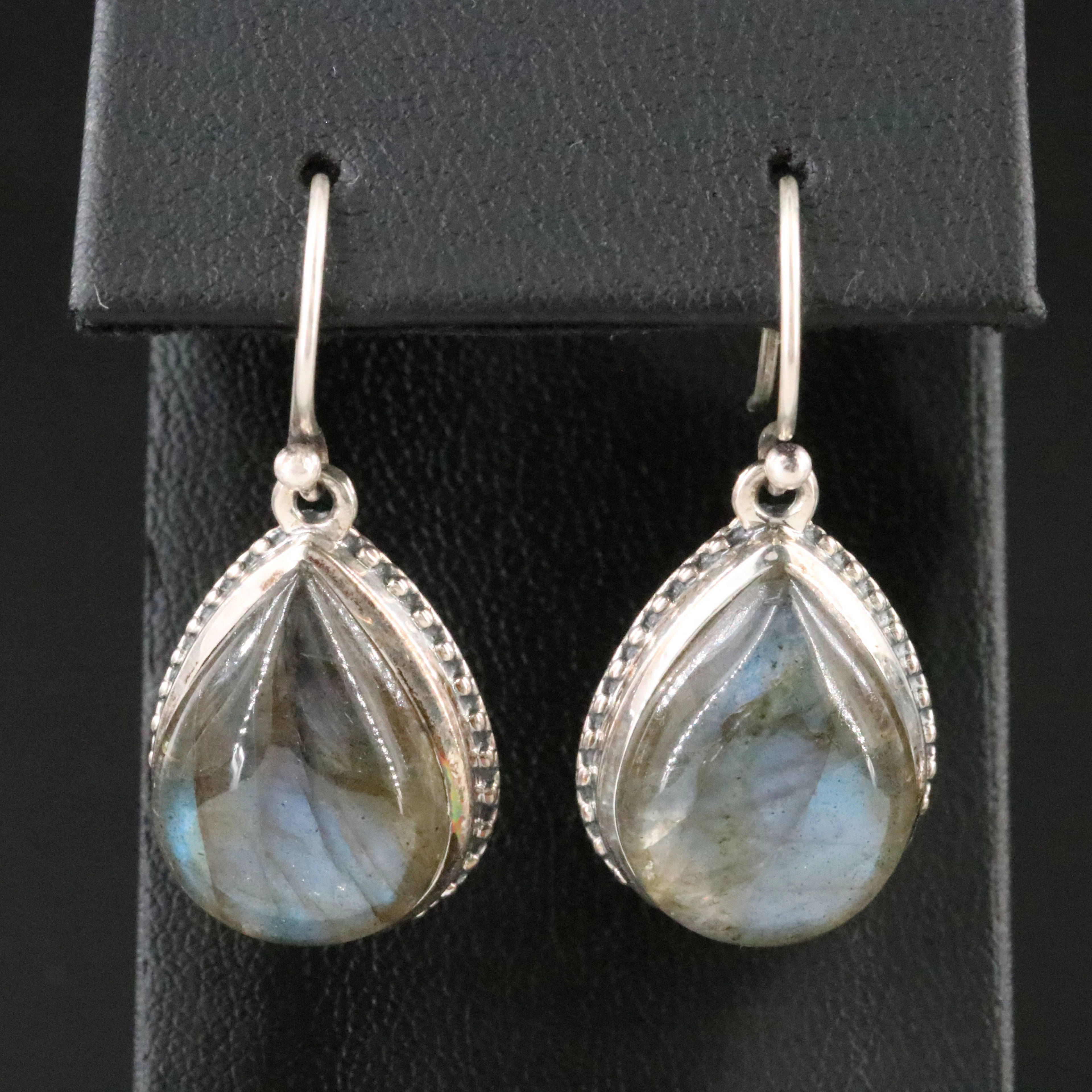 Sterling Labradorite Drop Earrings