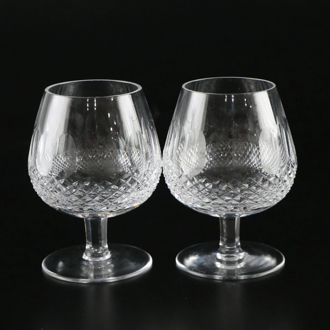Waterford "Colleen" Cut Crystal Short Stem Brandy Glasses