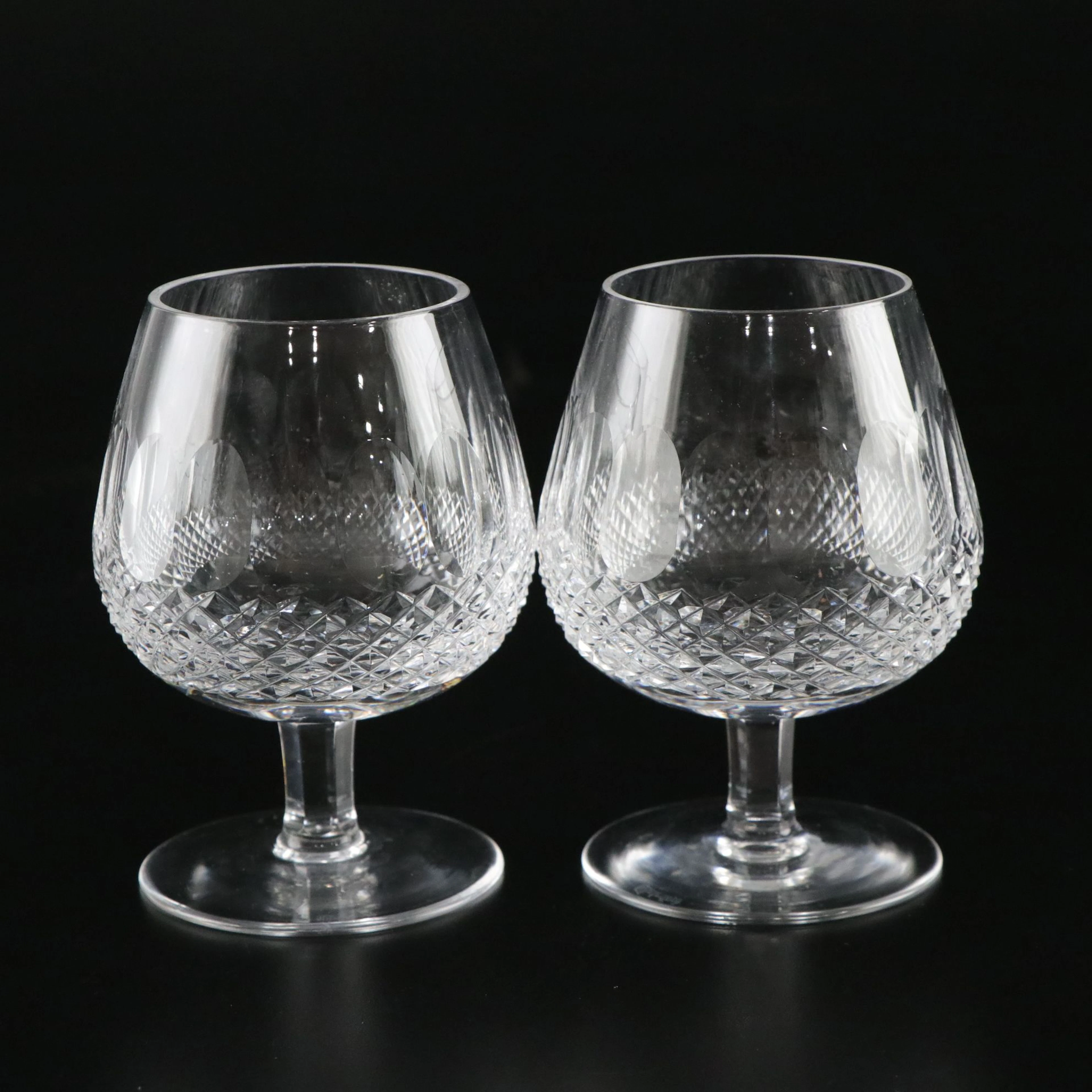 Waterford "Colleen" Cut Crystal Short Stem Brandy Glasses