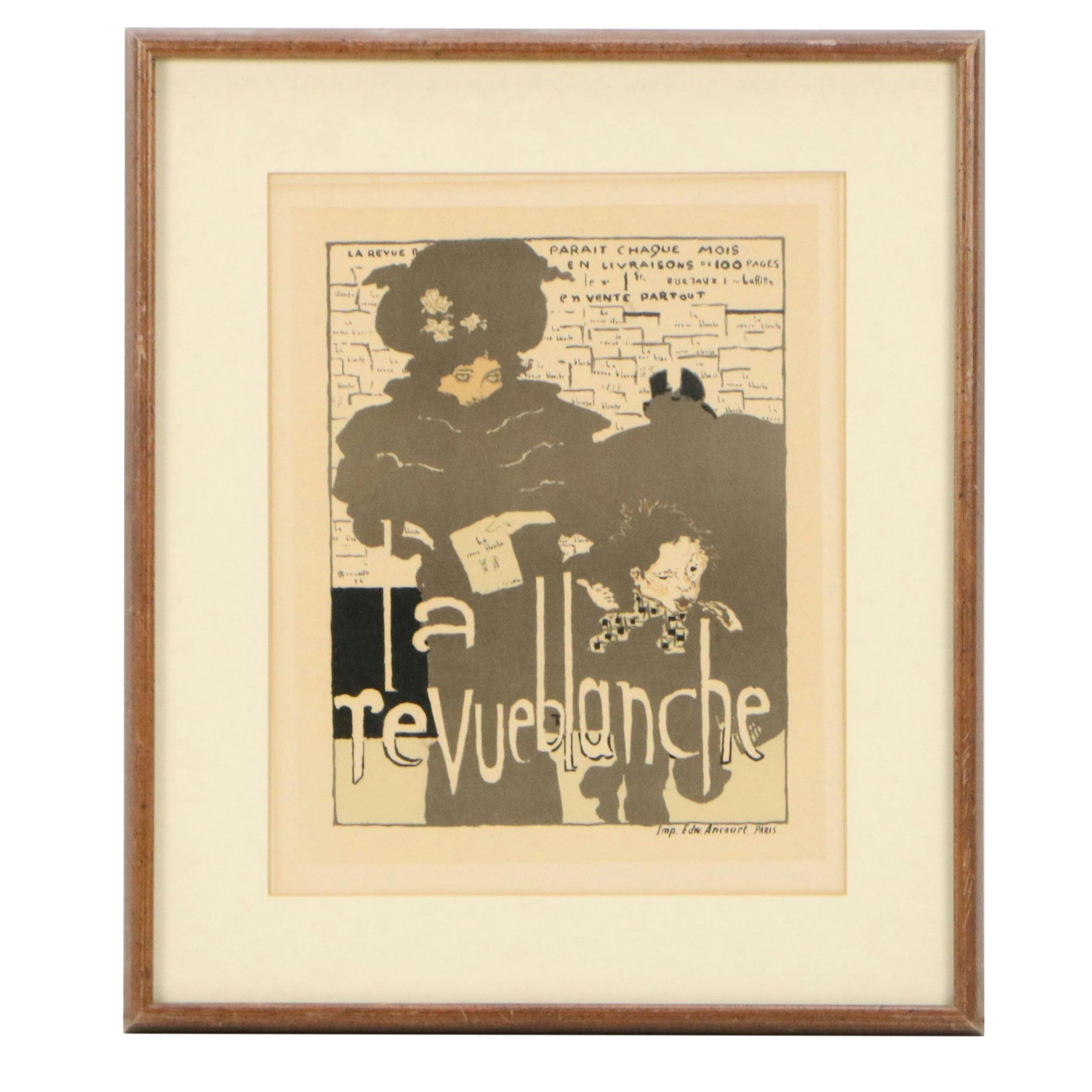 Pierre Bonnard Lithograph Poster "La Revue Blanche," 1894-6