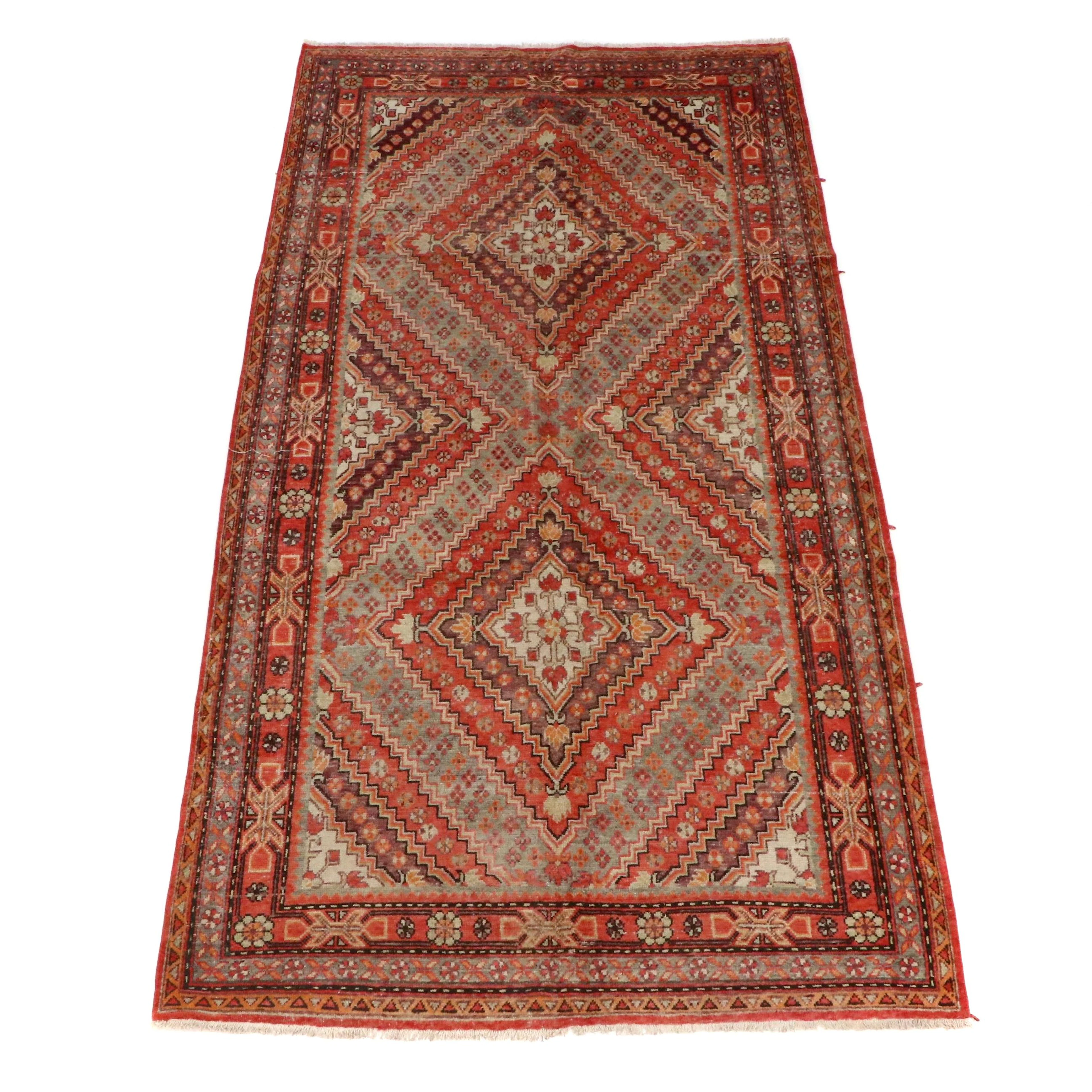 5'9 x 11'5 Hand-Knotted East Turkestan Khotan Area Rug