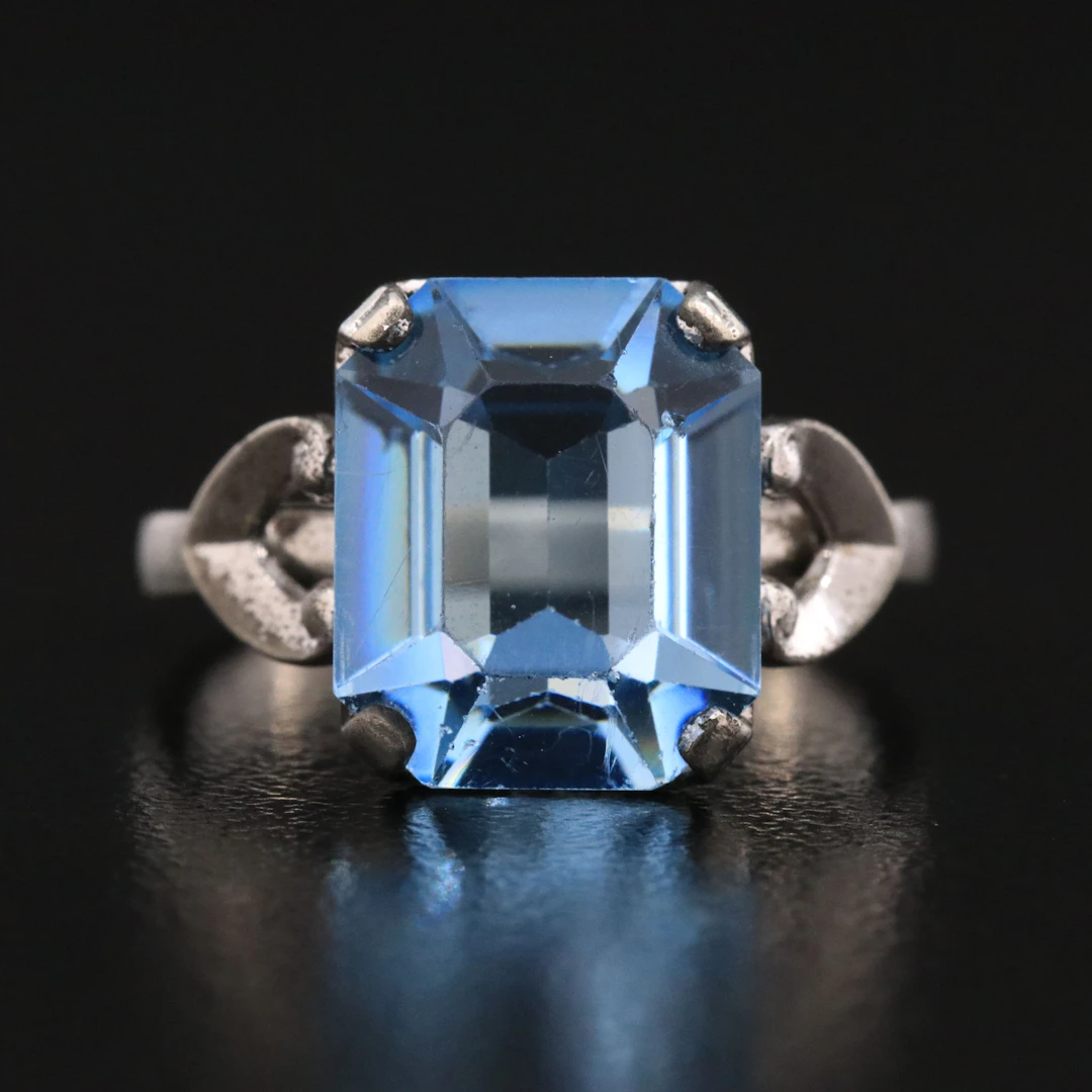 Sterling Glass Ring