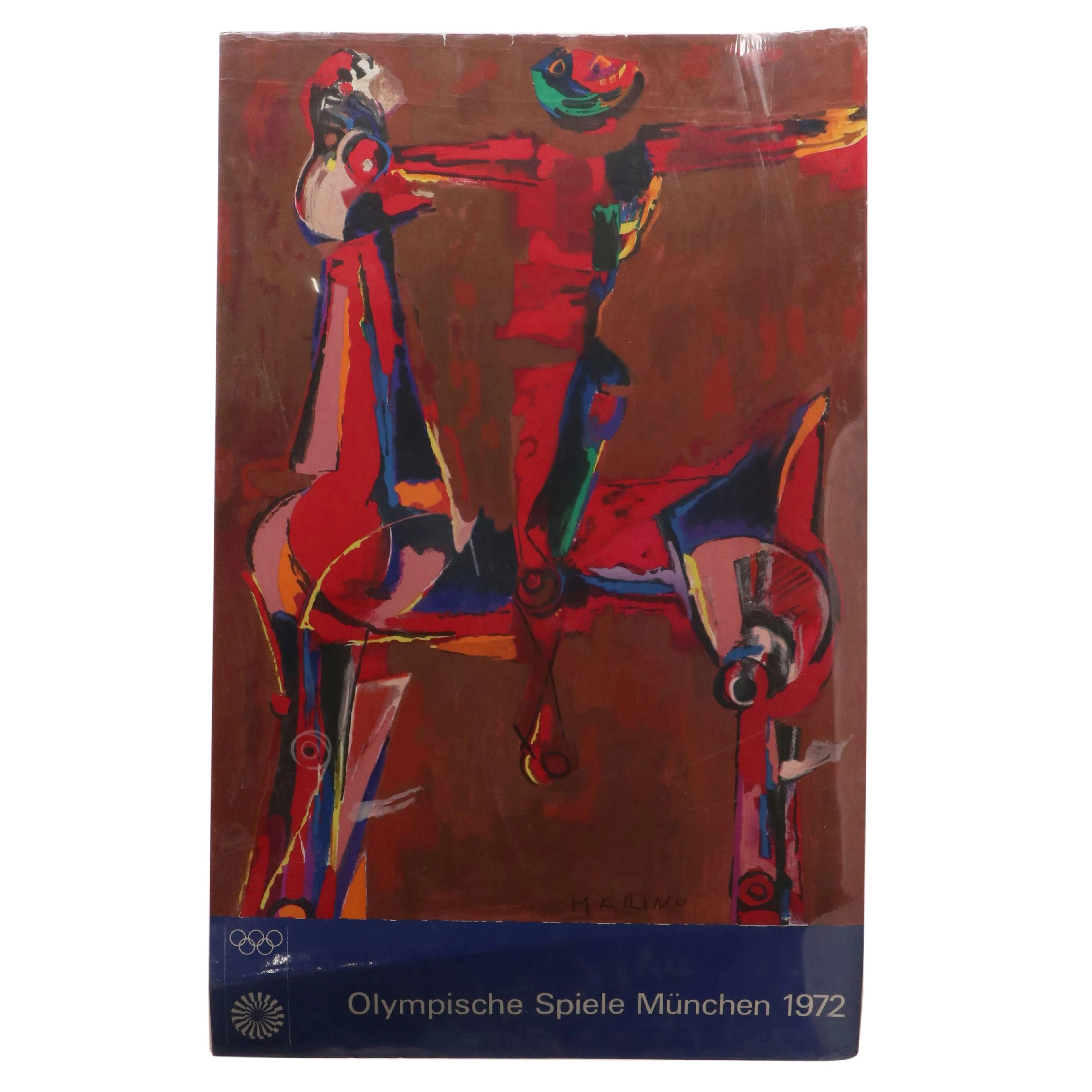 Marino Marini 1972 Munich Summer Olympics Poster