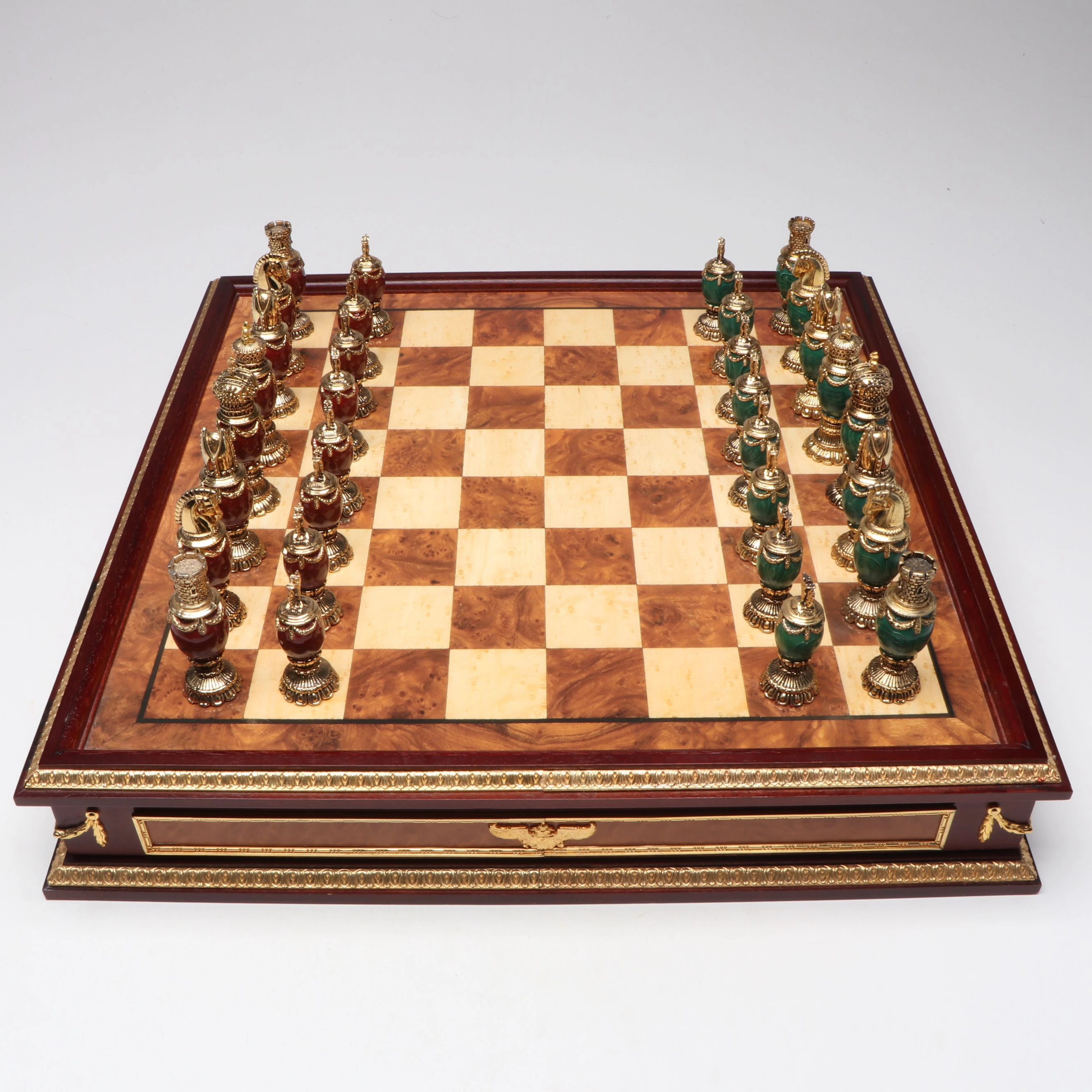 Franklin Mint House of Fabergé Embellished Chess Set Game
