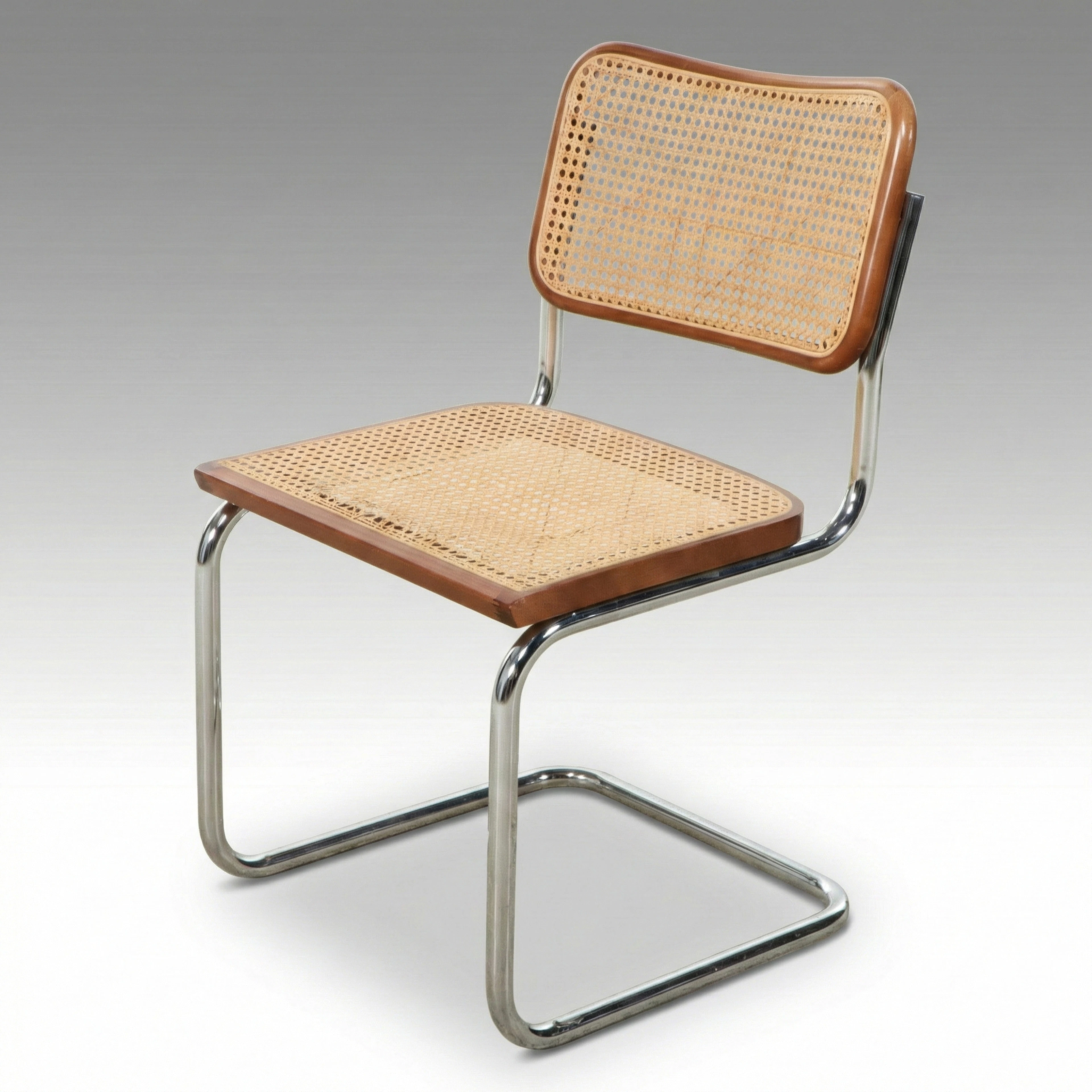 Italian Marcel Breuer Cesca Style Cantilever Chair