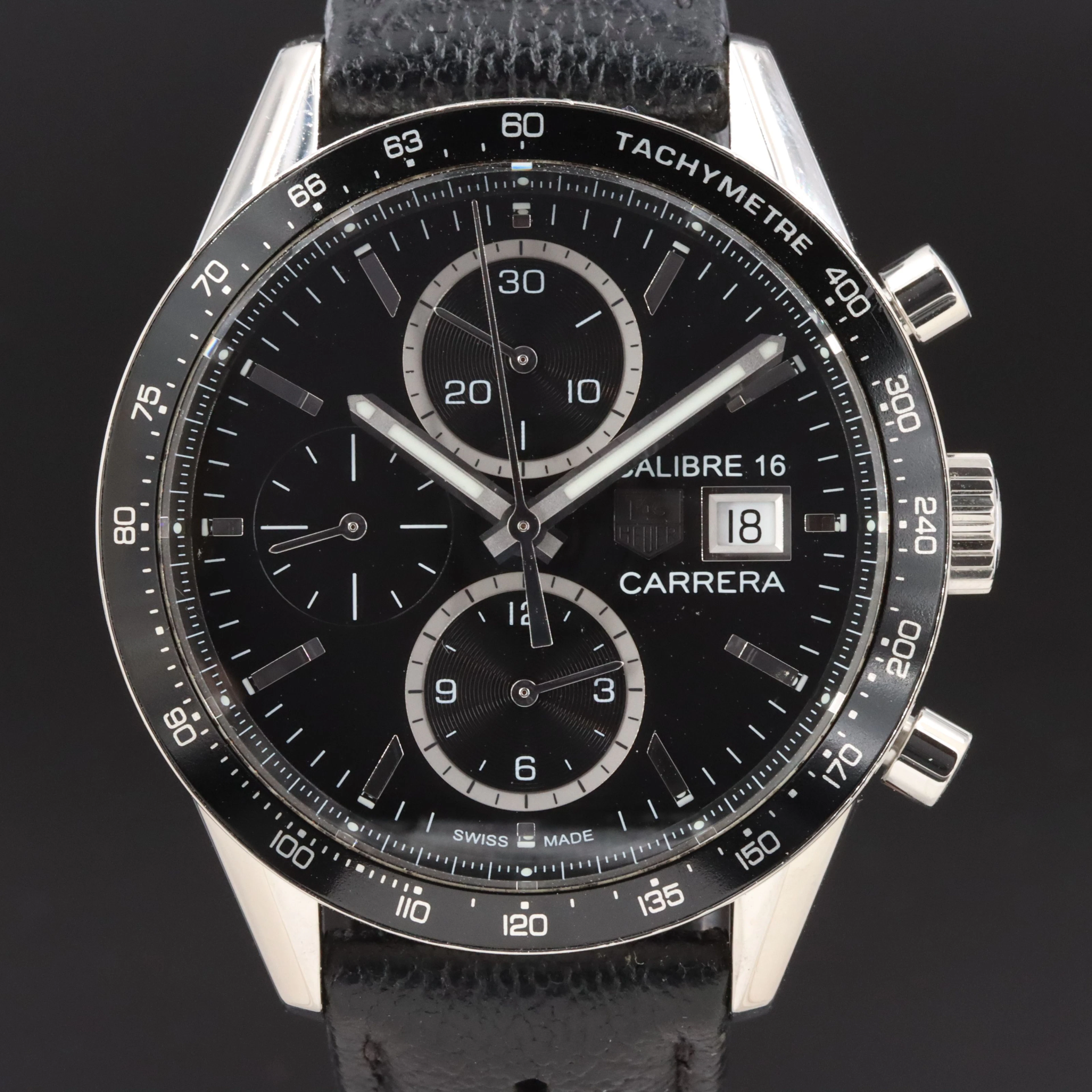 TAG Heuer Carrera Calibre 16 Steel Chronograph Automatic Watch CV201AJ