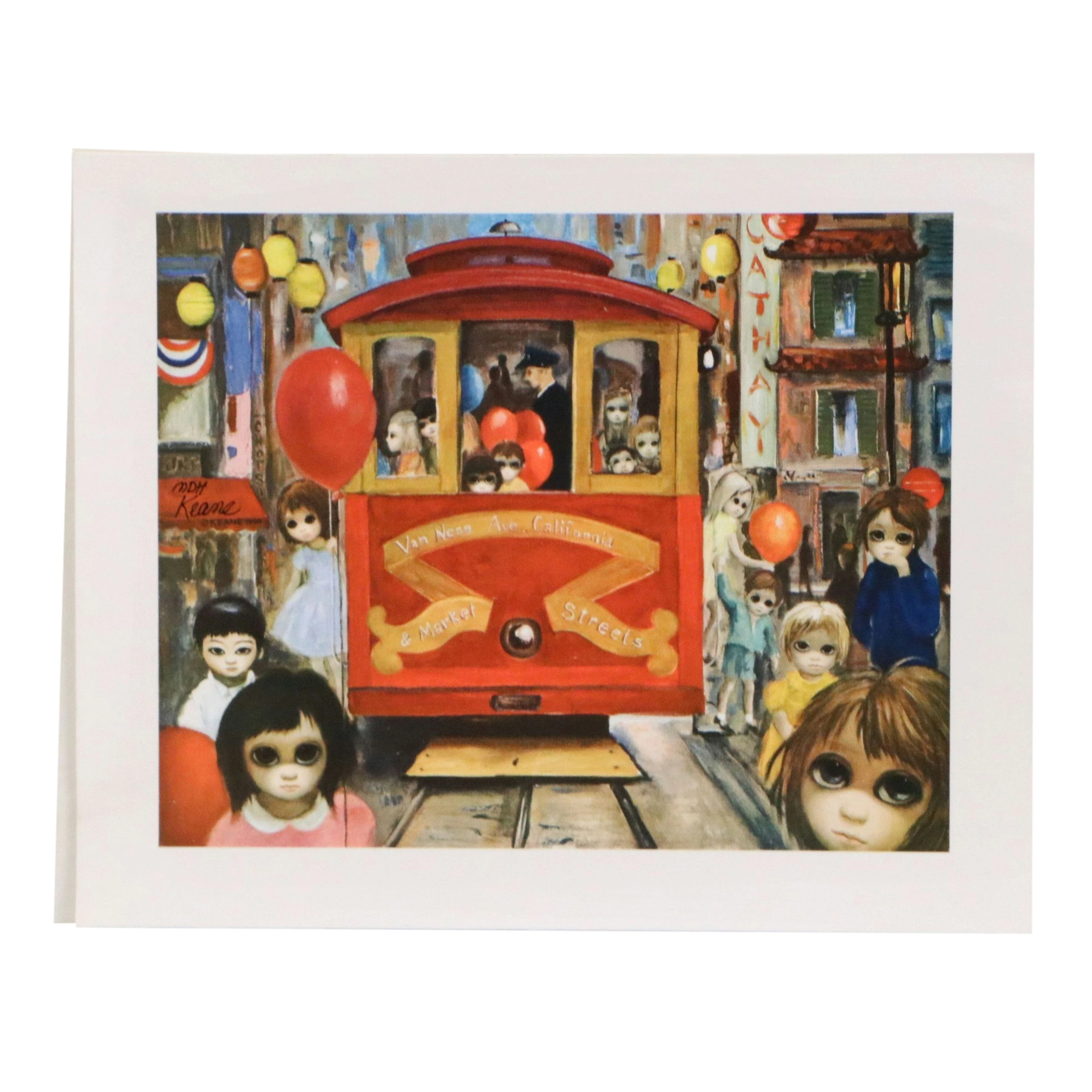 Margaret Keane Signed Giclée "Sunday in Chinatown"