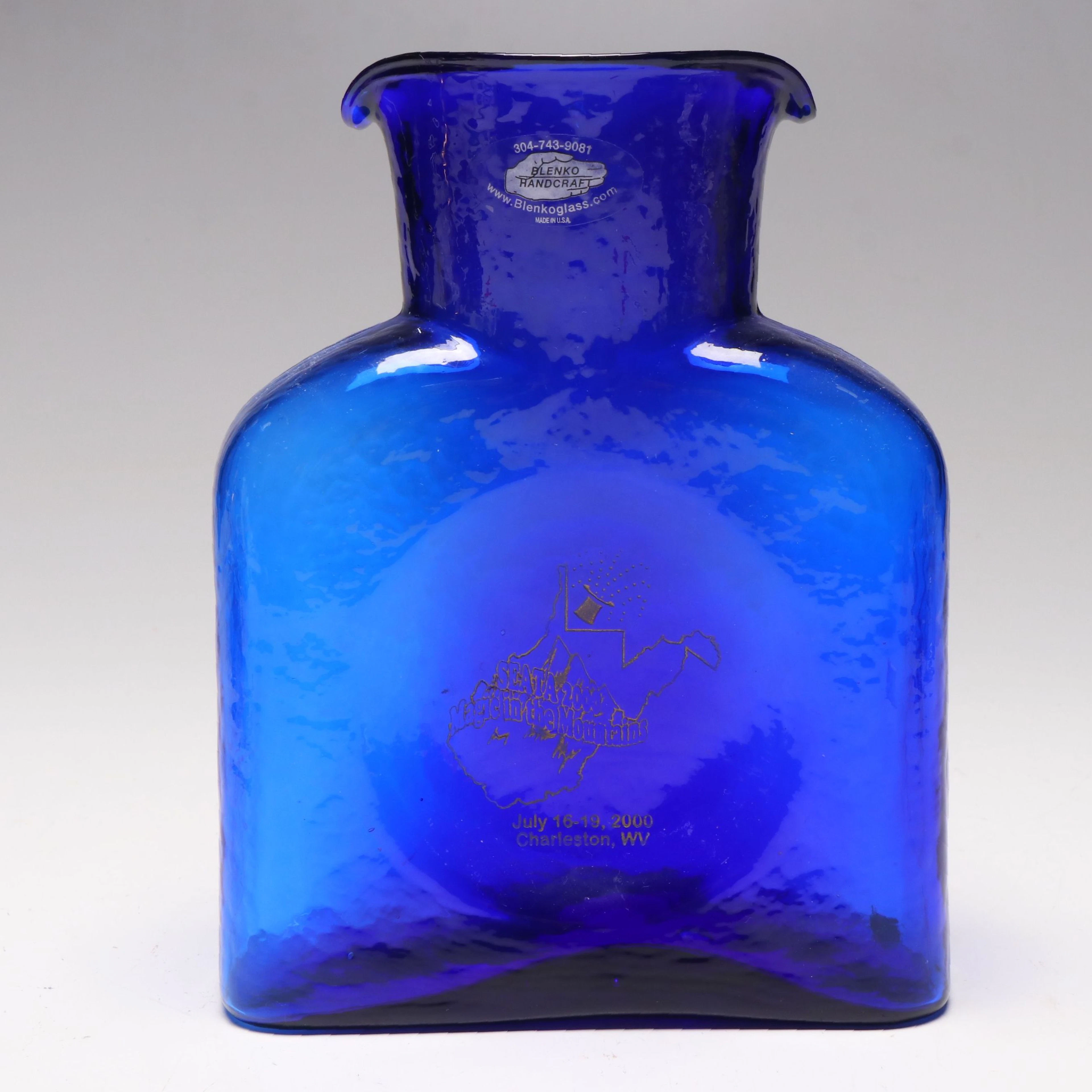 Blenko Glass Water Bottle