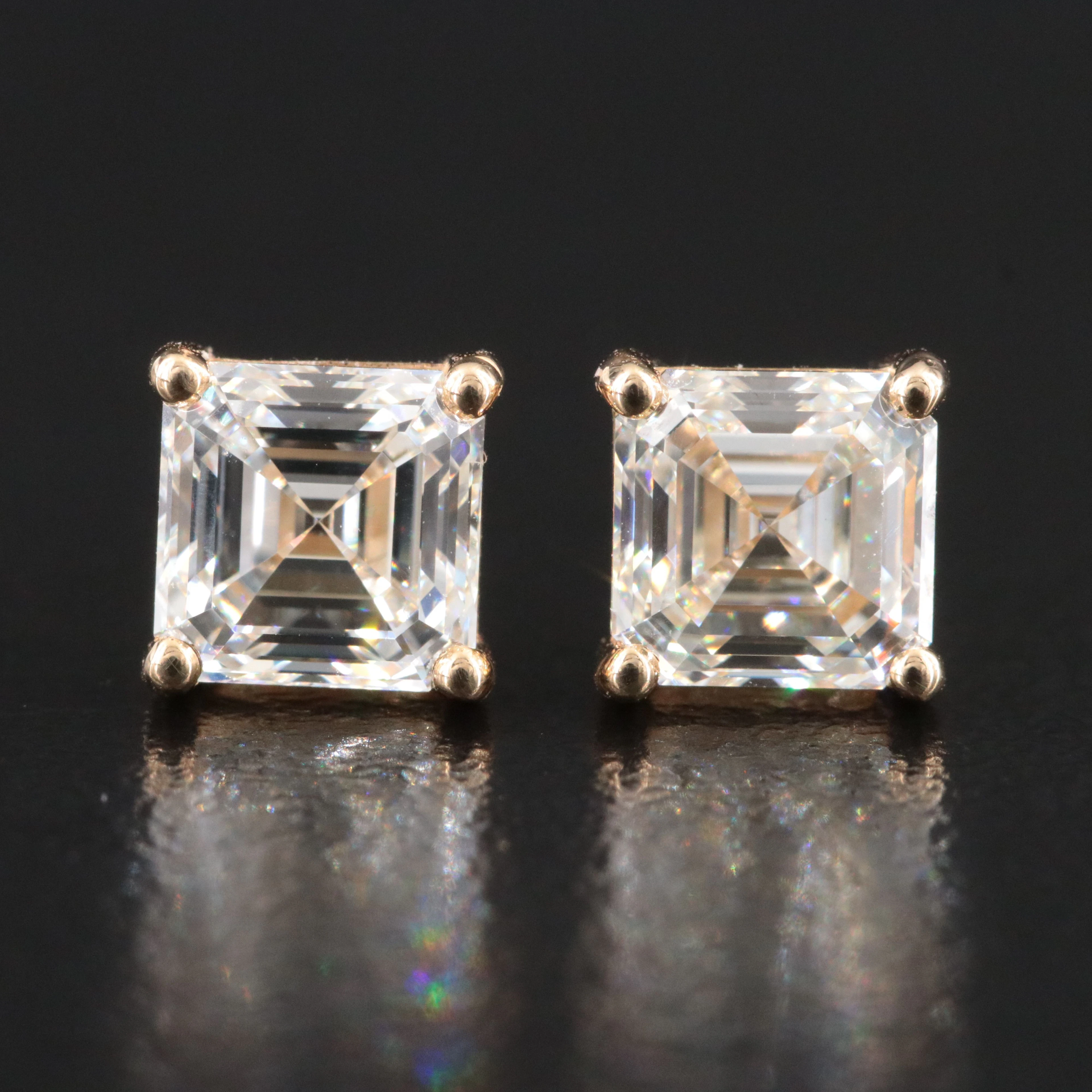 18K 2.03 CTW Diamond Stud Earrings