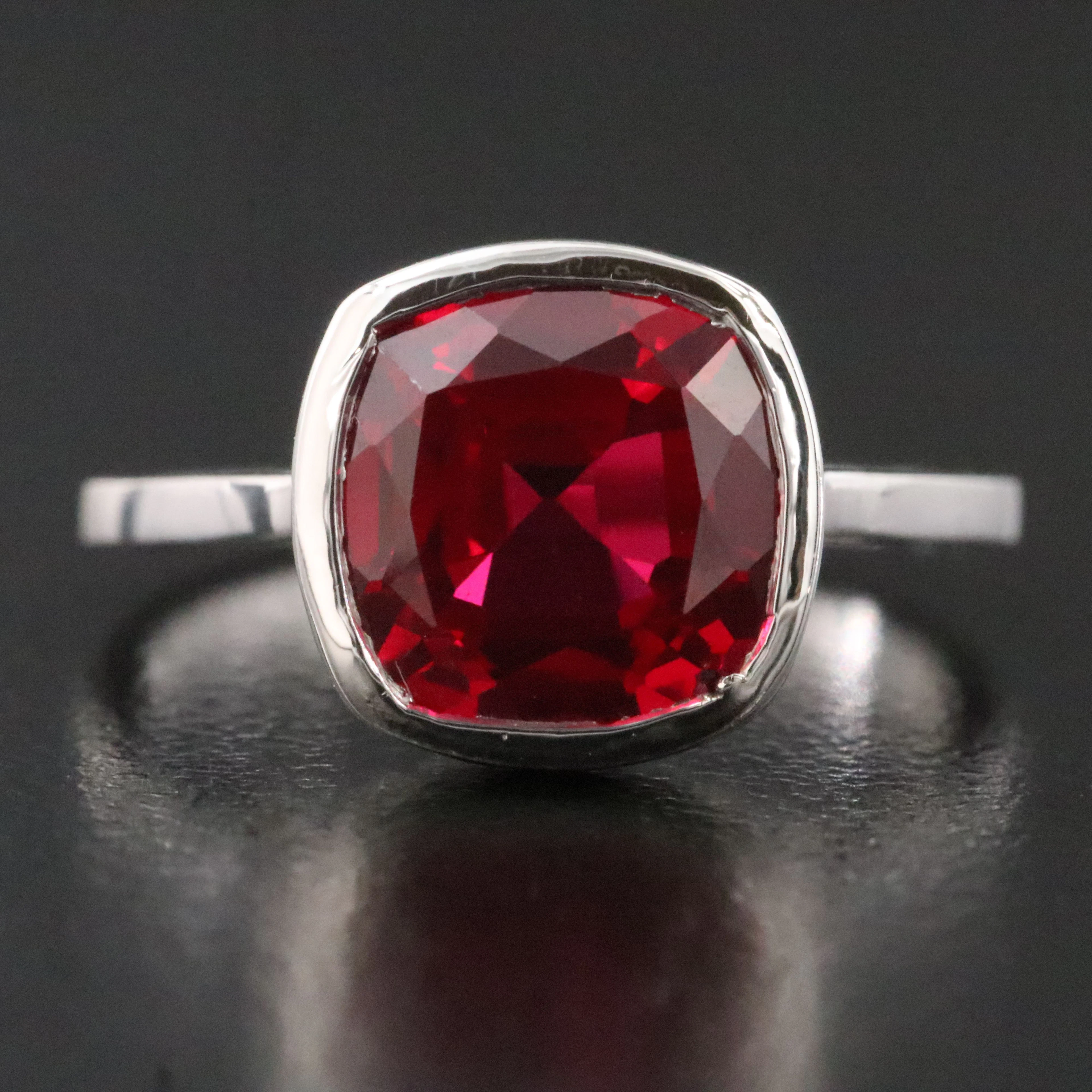 14K 4.83 CT Ruby Solitaire Ring