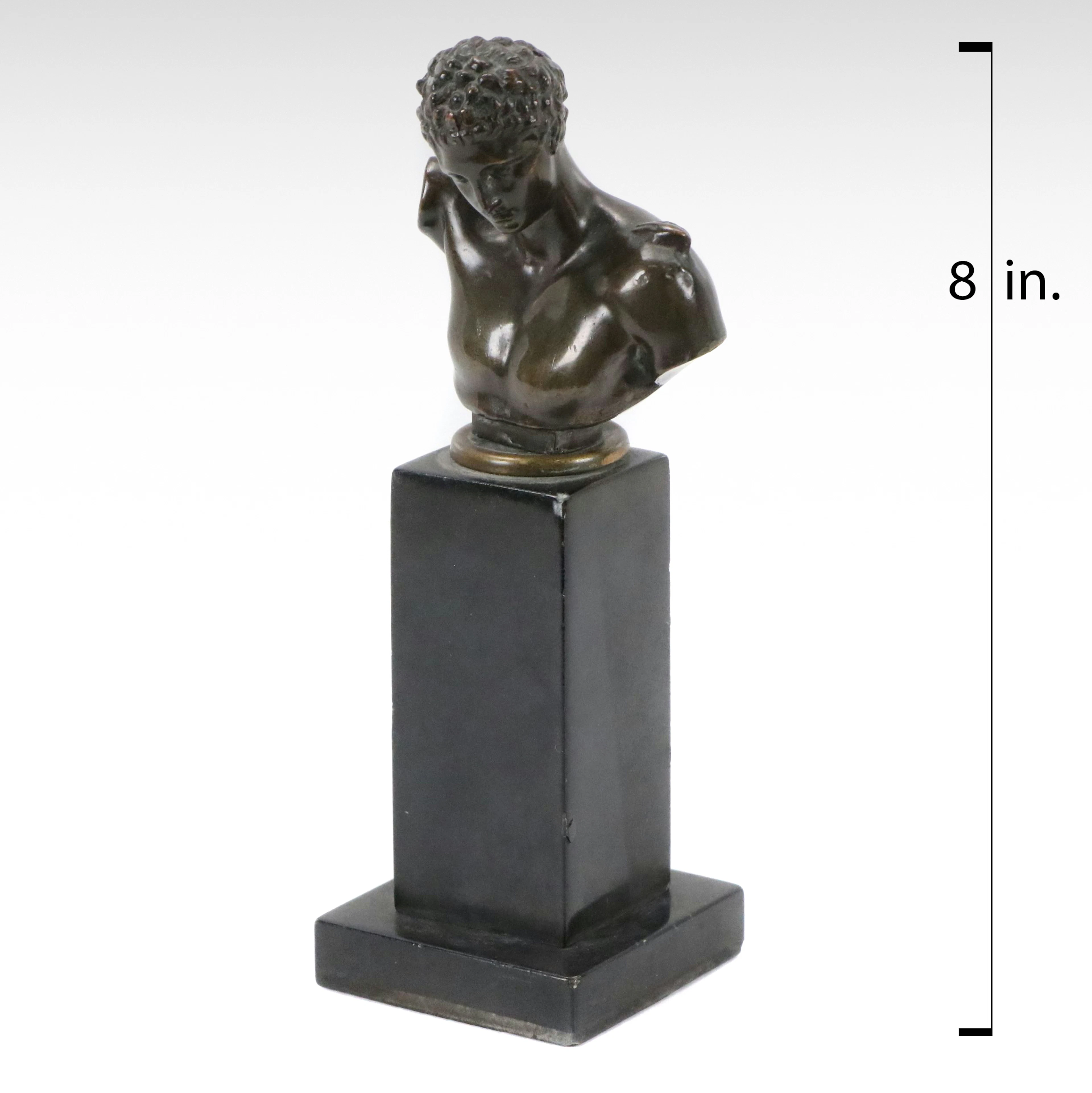 After Praxiteles Bronze Bust Of Hermes, Circa 1900