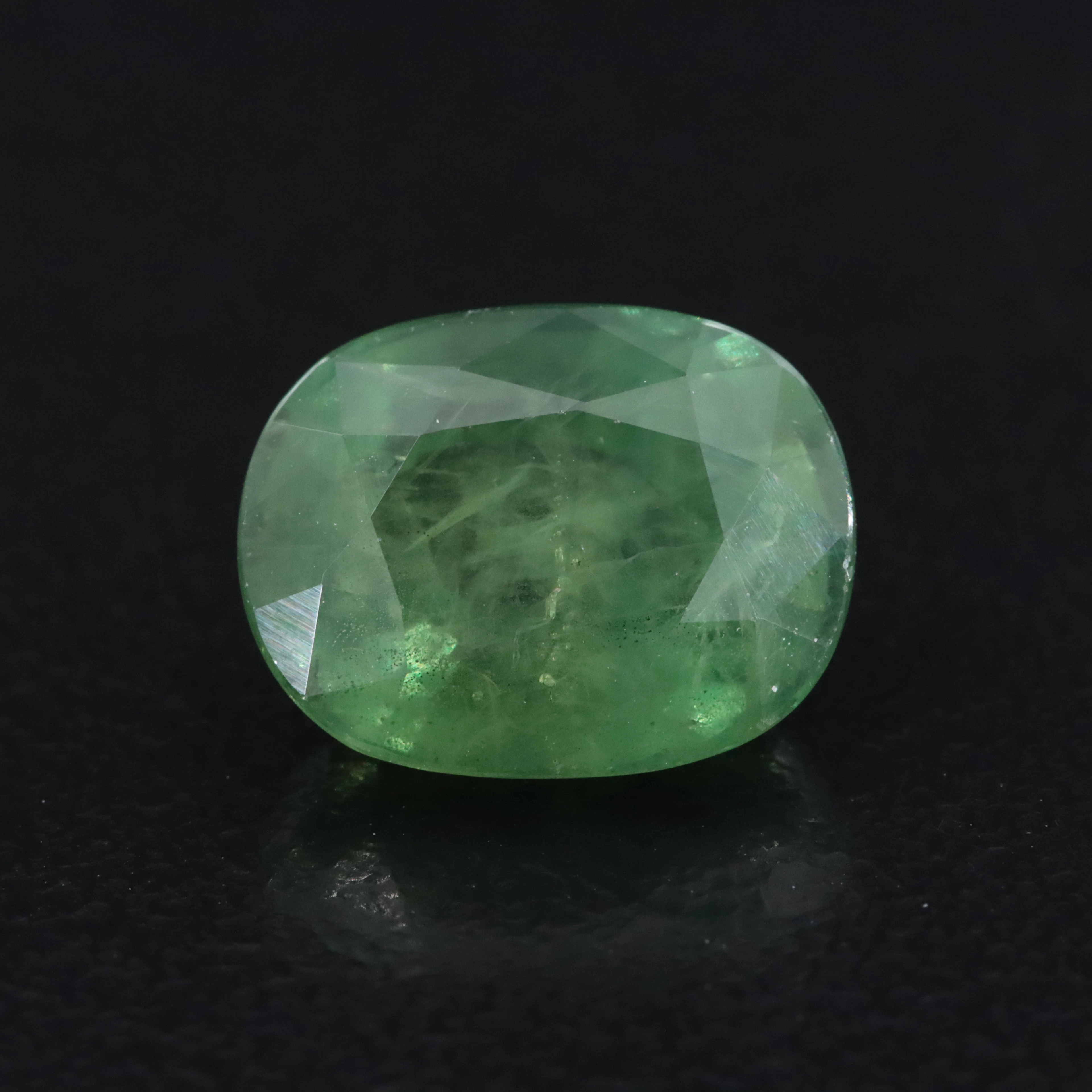 Loose 6.20 CT Green Sapphire