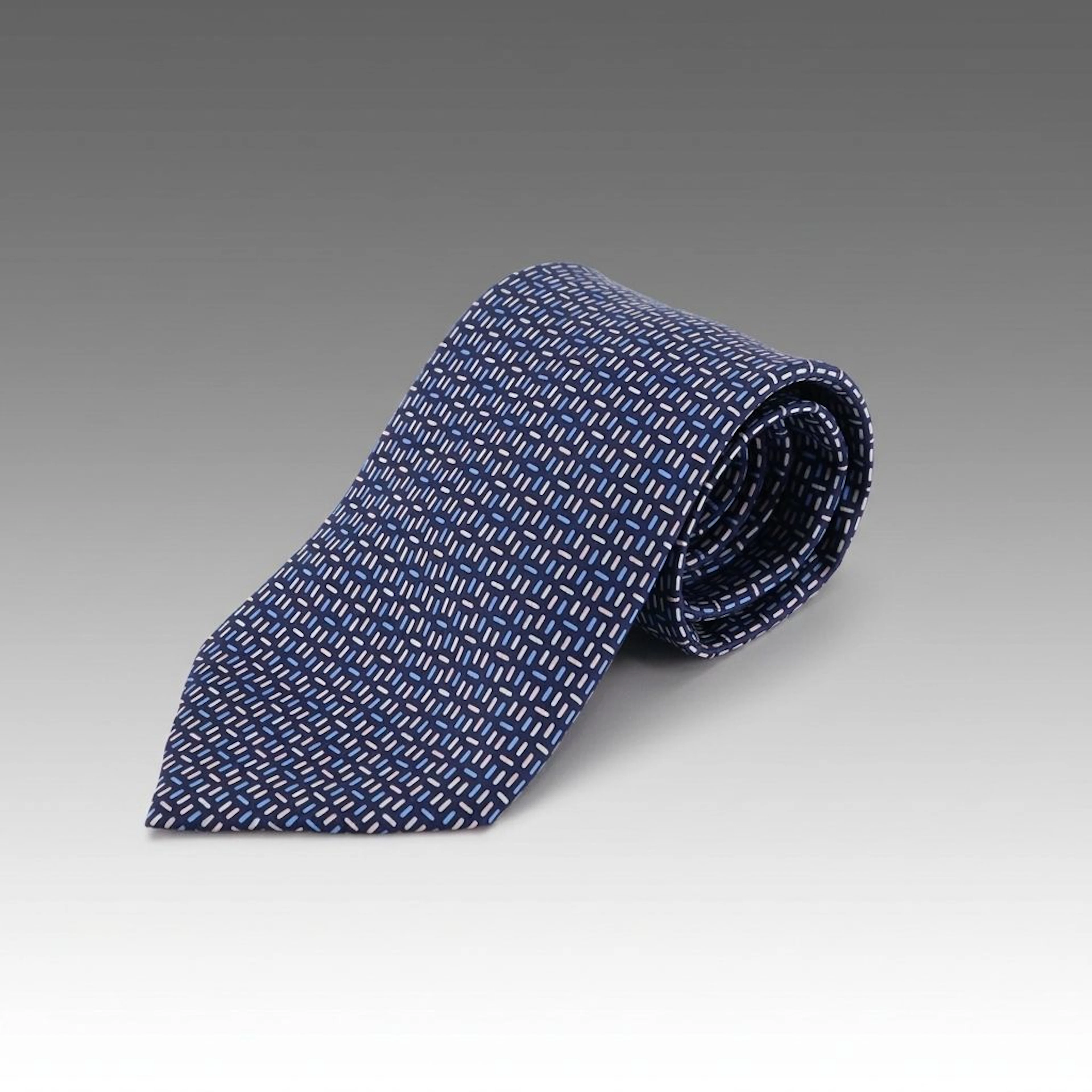 Hermès Hand-Stitched Silk Twill Necktie