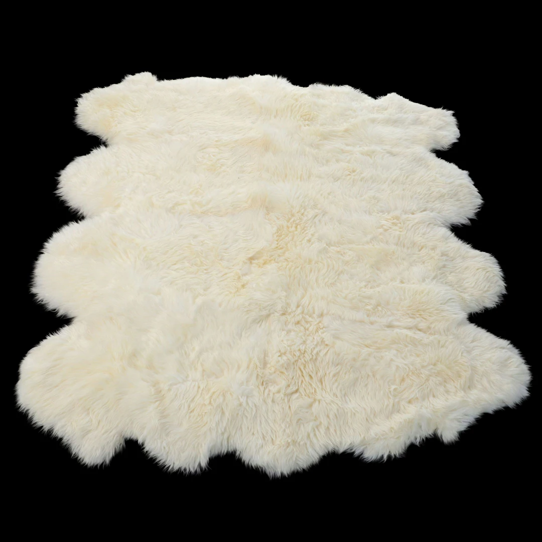 6'3 x 7'6 Tanned Sheepskin Rug