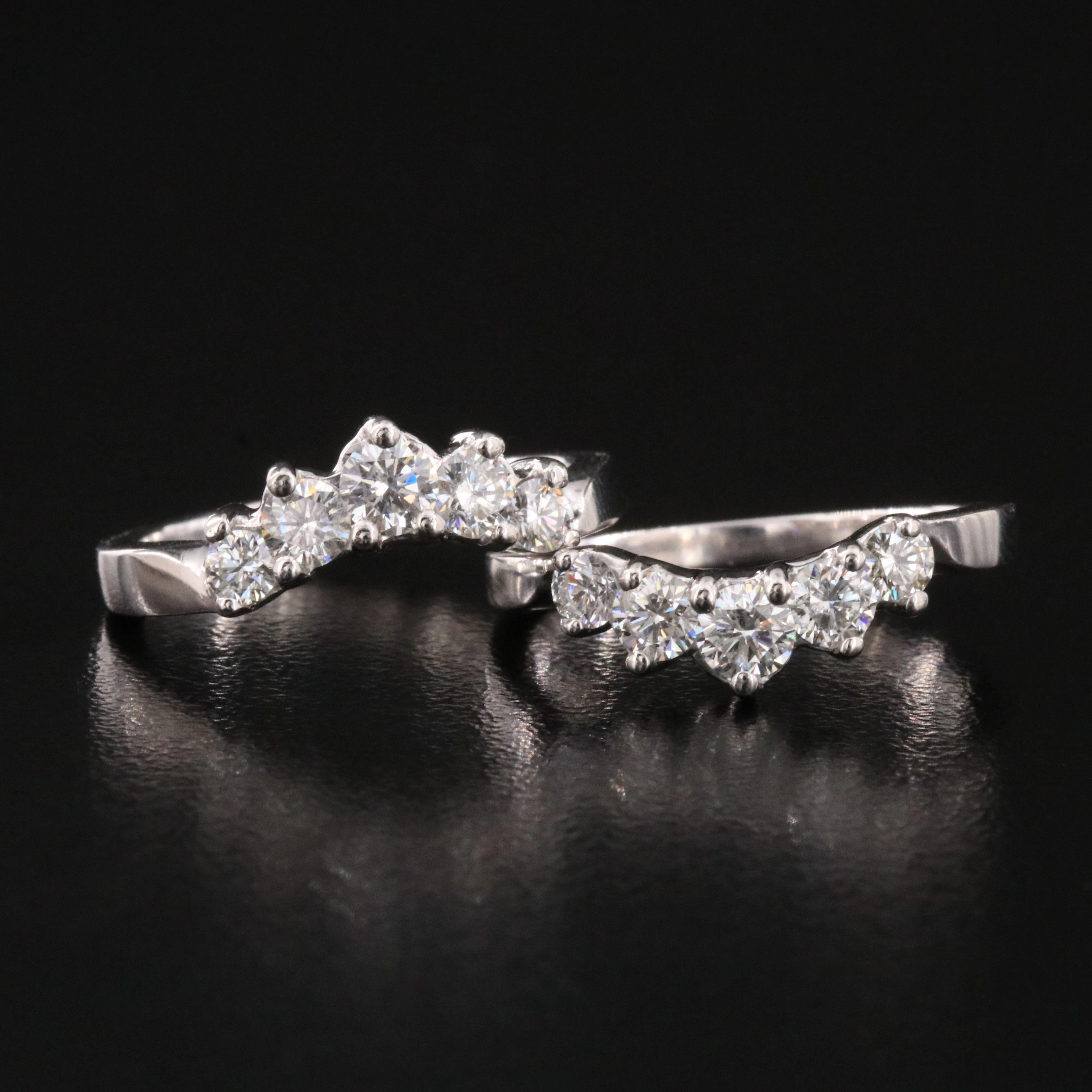 Platinum 0.58 CTW Diamond Bands
